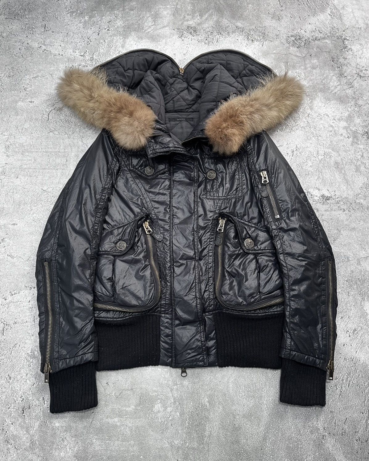 MOUSSY Fur Jacket Moussy Japanese Bomber Hooded Jacket Lgb Style Size US S / EU 44-46 / 1 - 3 Thumbnail