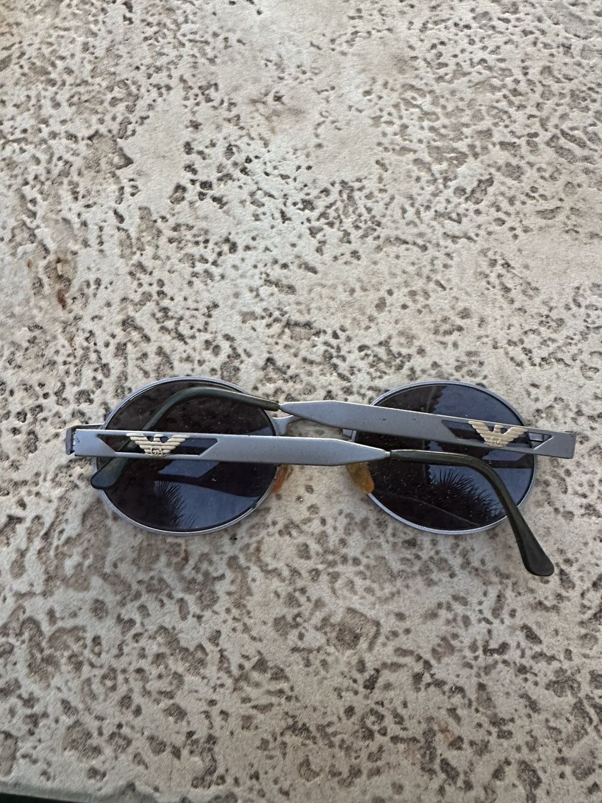 Giorgio Armani Giorgio Armani Sunglasses Vintage Silver 1990s Size ONE SIZE - 8 Thumbnail