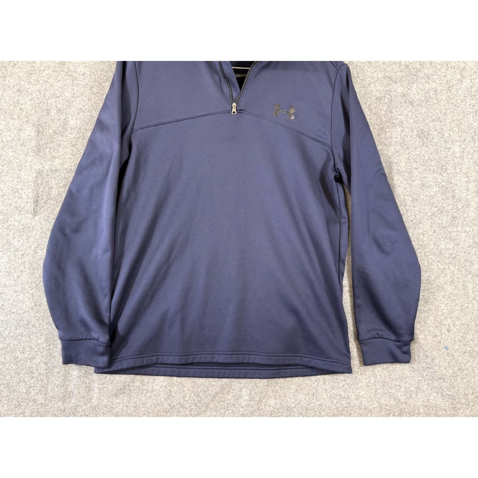 Under Armour Under Armour Jacket Mens M Blue 1/4 Zip Loose Pullover Outdoor Performance Logo Stand-Up Neck Clothing Size US M / EU 48-50 / 2 - 4 Thumbnail