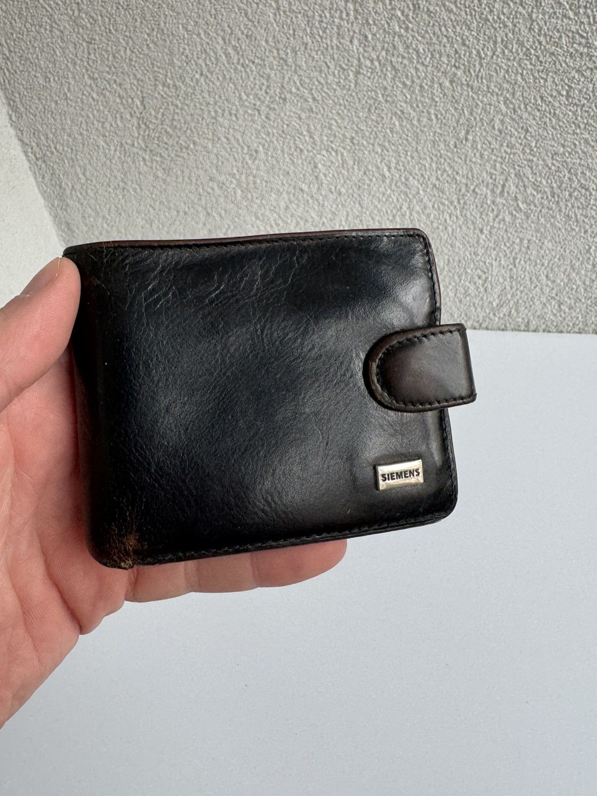 Coach × Vintage Vintage Coach Black Leather ID Card Case Bifold