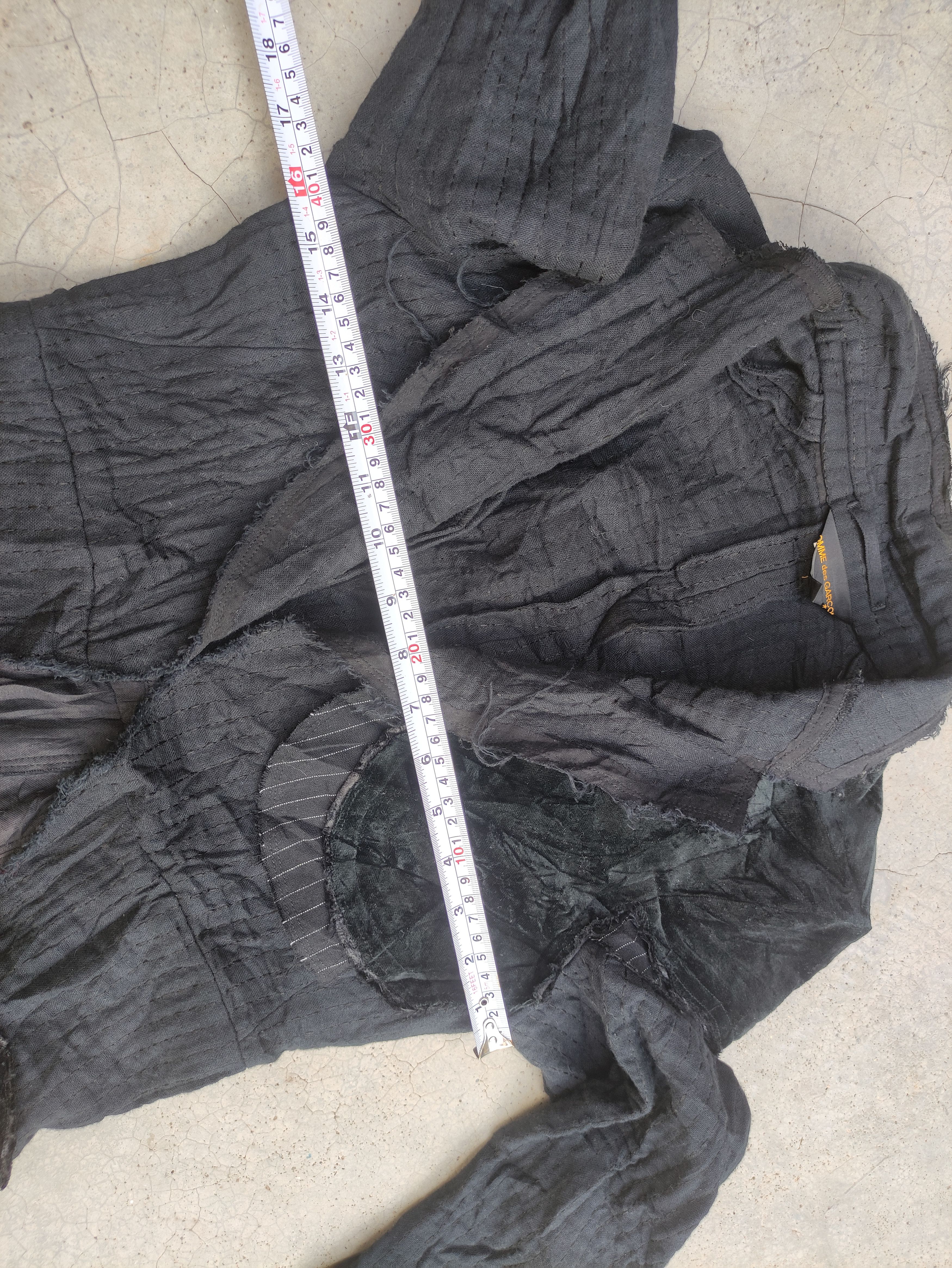 Comme des Garcons COMME DES GARÇONS DESIGN PATCHWORK DISTRESSED OPEN JACKET Size US S / EU 44-46 / 1 - 14 Thumbnail