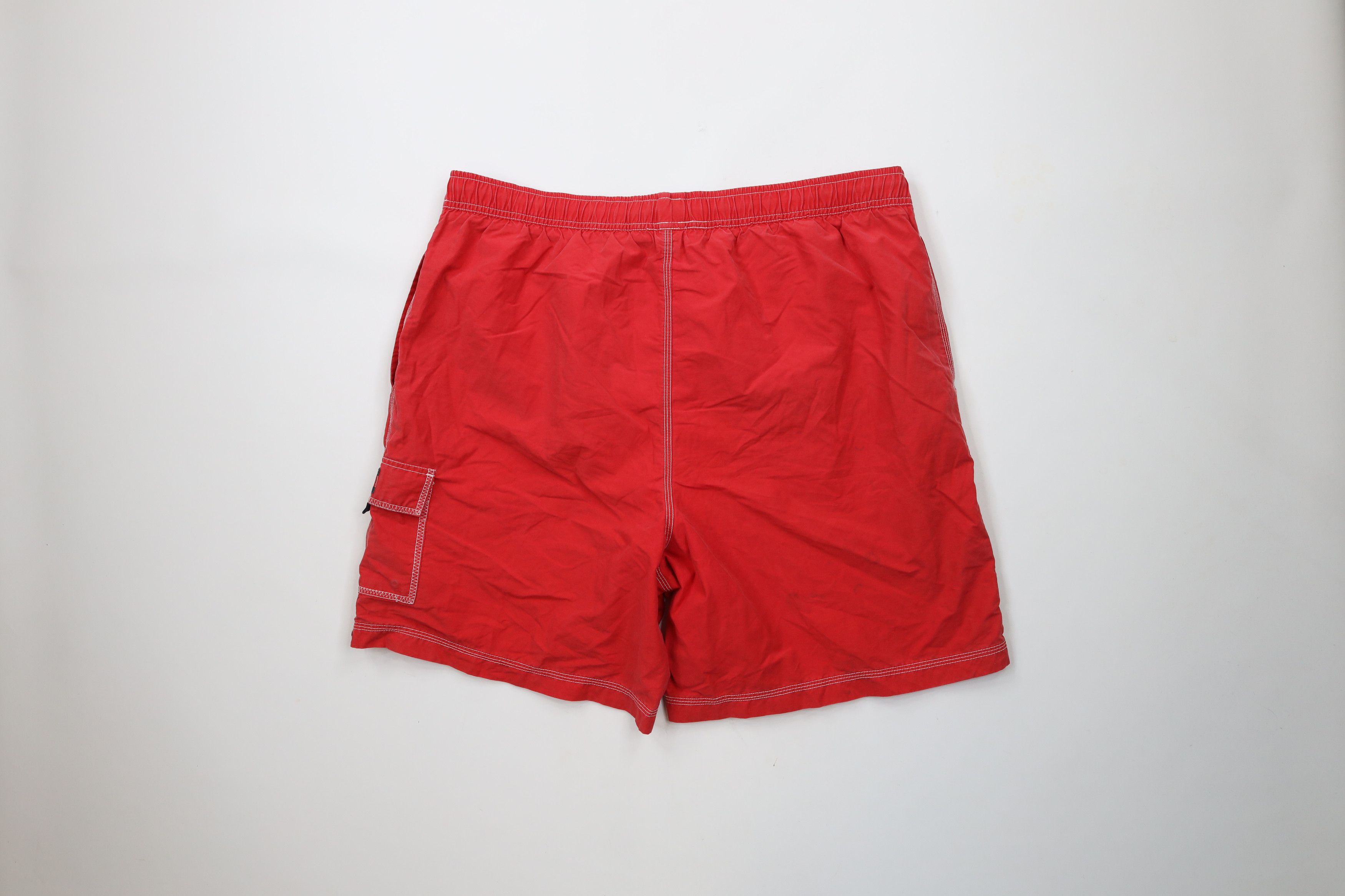 Tommy Hilfiger × Vintage Vintage 90s Tommy Hilfiger Big Logo Lined Shorts Swim Trunks Size US 36 / EU 52 - 8 Thumbnail