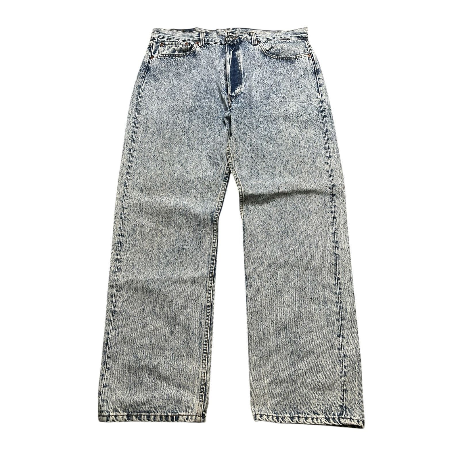 Levi's Levi’s 501 Jeans Men’s USA 1995 Vintage Acid Wash Blue 35x30 Size US 38 / EU 54 - 1 Thumbnail