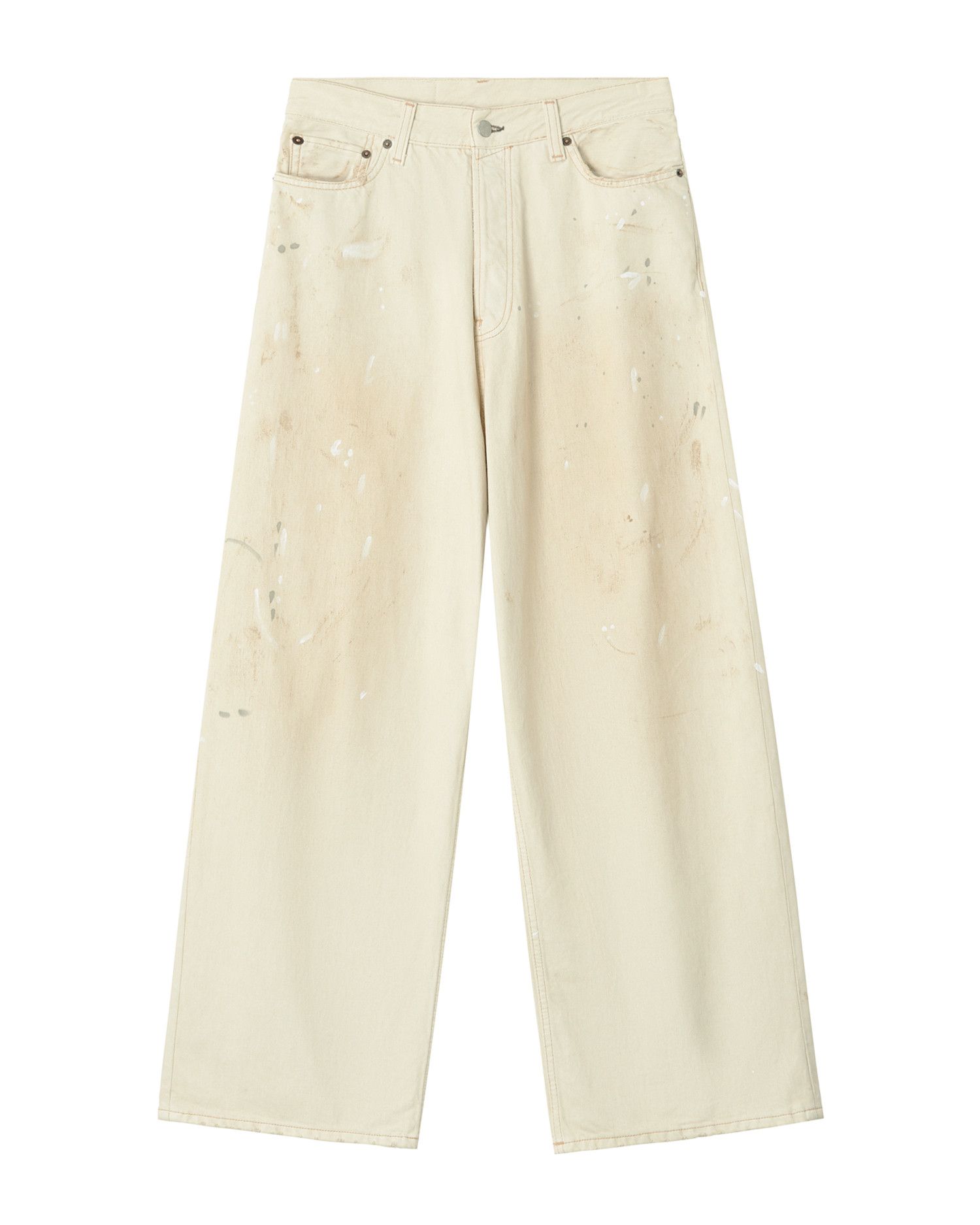 Acne Studios Acne Studios 2023 SUPER BAGGY Splatter Distressed Design ... Size 24" / US 00 / IT 34 - 1 Thumbnail