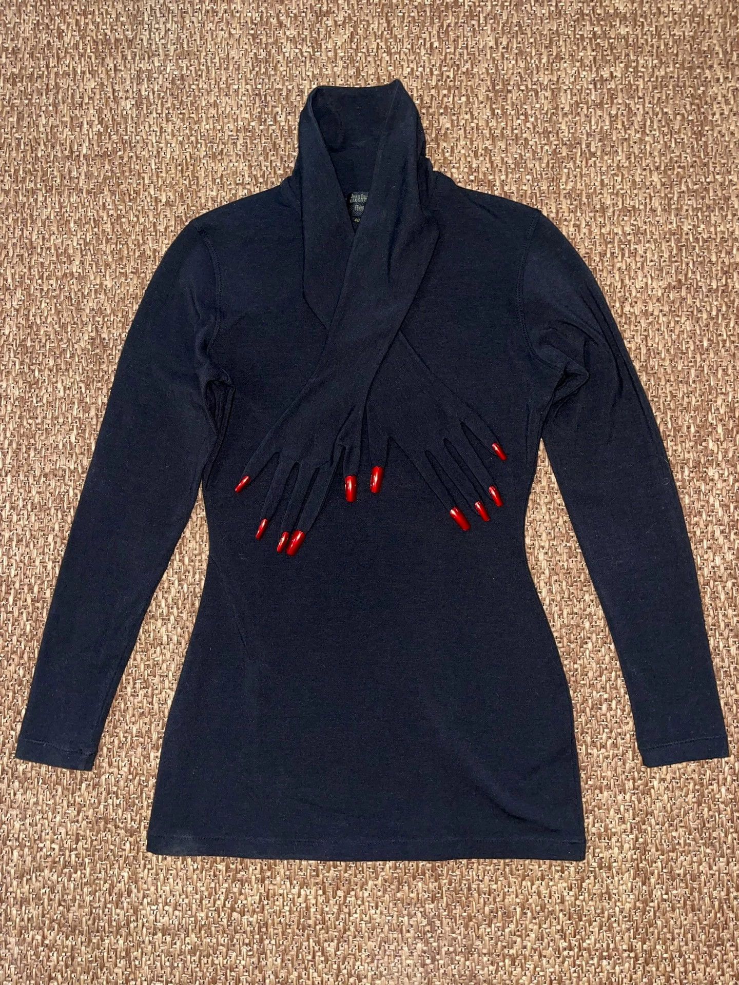 Jean Paul Gaultier Jean Paul Gaultier Red Nail Top Size S / US 4 / IT 40 - 1 Thumbnail