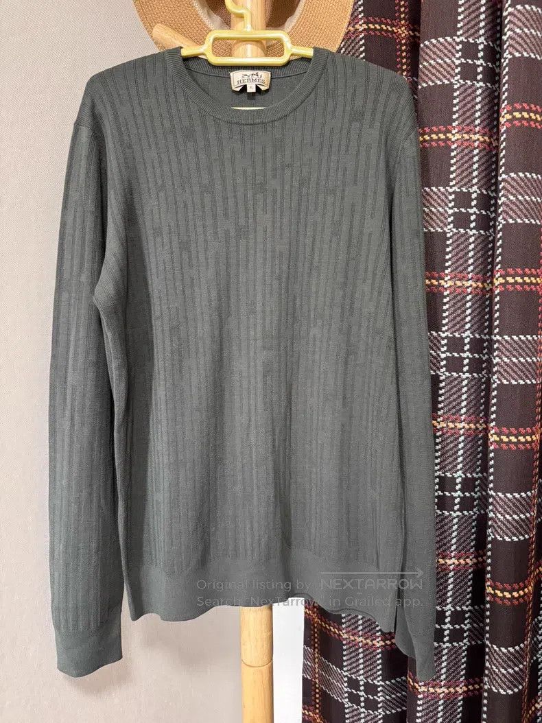 Hermes Hermes Wool Sweater, 100% Wool Size US XL / EU 56 / 4 - 1 Thumbnail