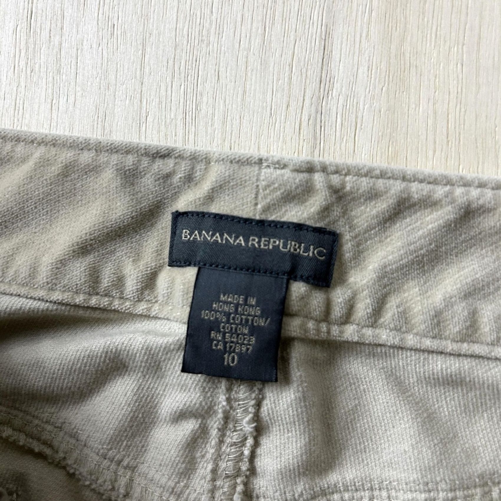 Banana Republic Banana Republic Pants Womens 10 Beige Corduroy Khakis Regular Casual Pockets Size 32" / US 10 / IT 46 - 2 Thumbnail