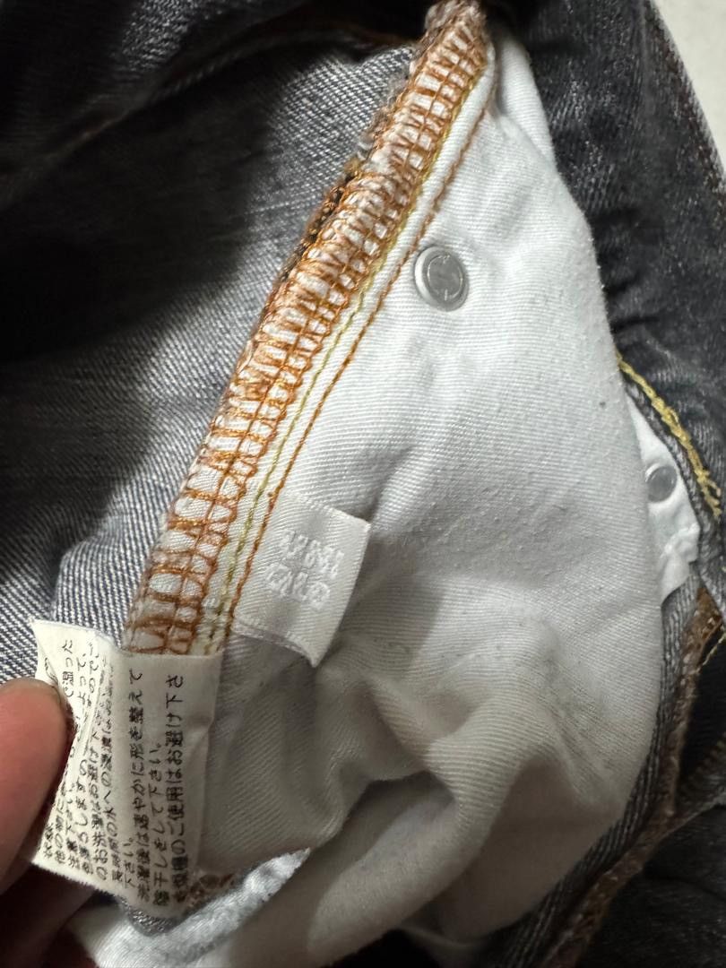 Uniqlo 💥Sick💥Vintage 90’s Uniqlo Sand Washed Straight Distressed Size US 29 - 12 Thumbnail