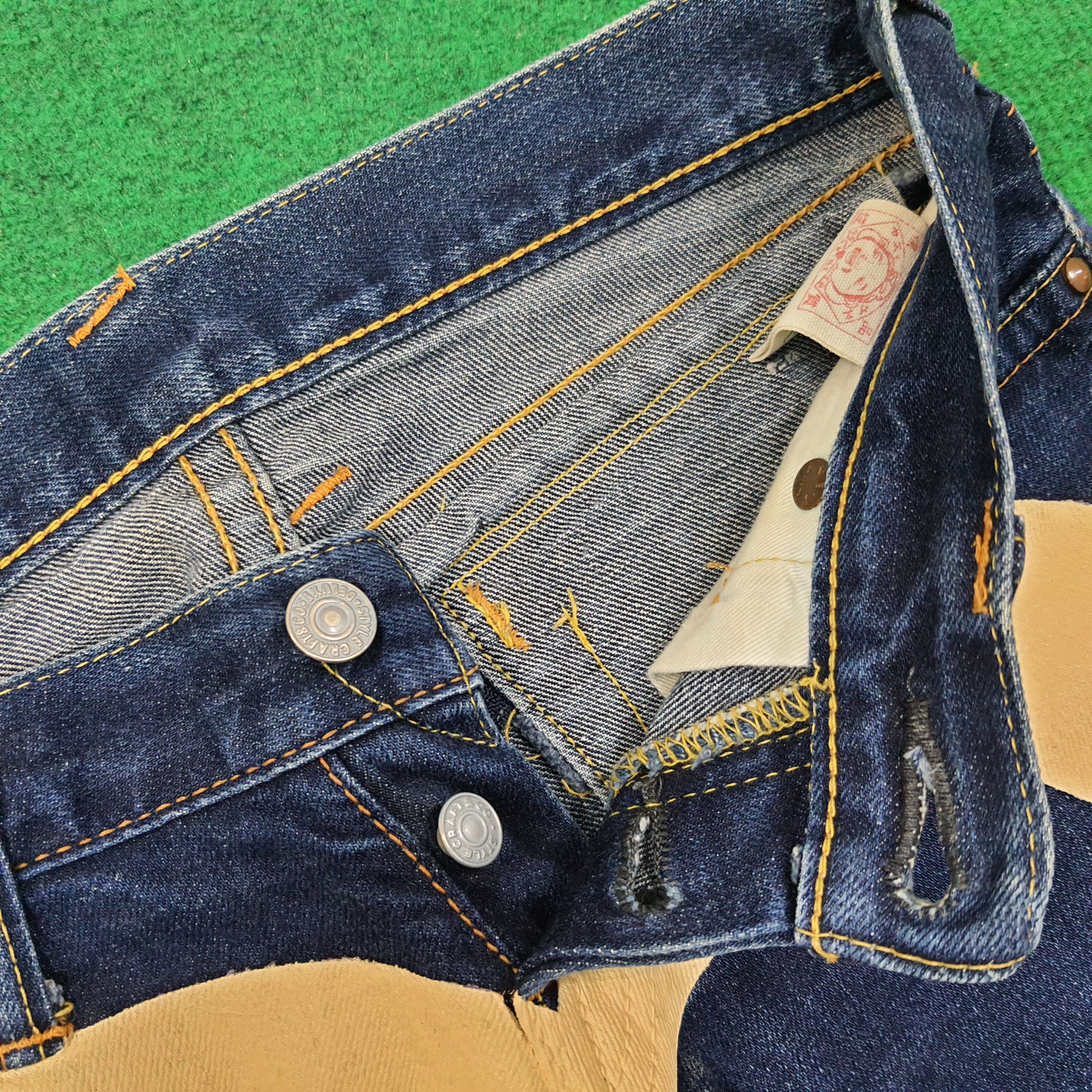 Evisu Evisu Donna Boot Cut Selvedge Custom Daicock Jeans C228N24 Size 28" / US 6 / IT 42 - 8 Thumbnail