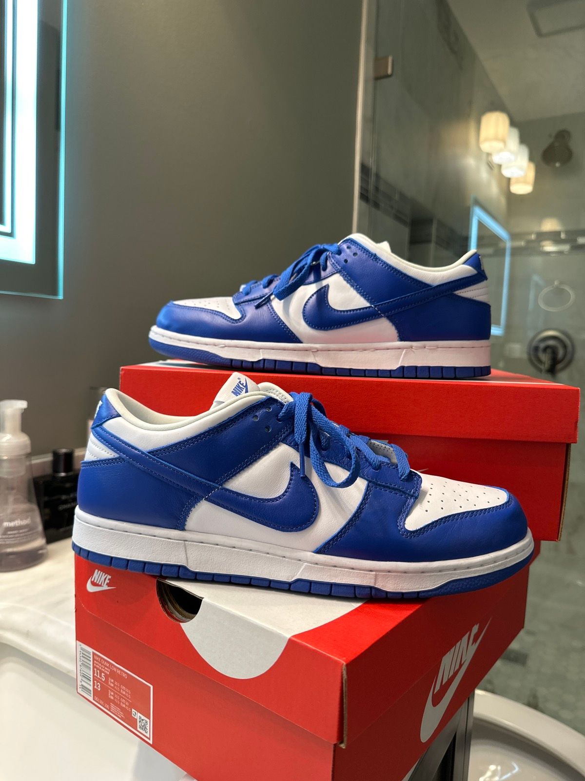 Pre-owned Nike Dunk Low Kentucky Shoes In Blue