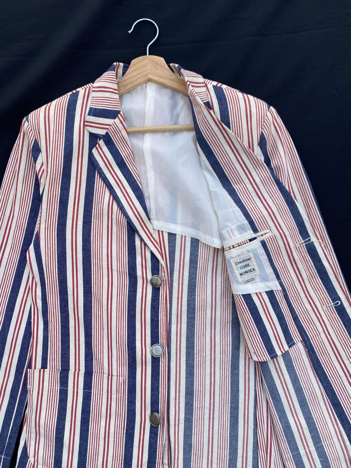 Japanese Brand Rare VINTAGE Creation Cube Red Blue Jacket Size US M / EU 48-50 / 2 - 6 Thumbnail