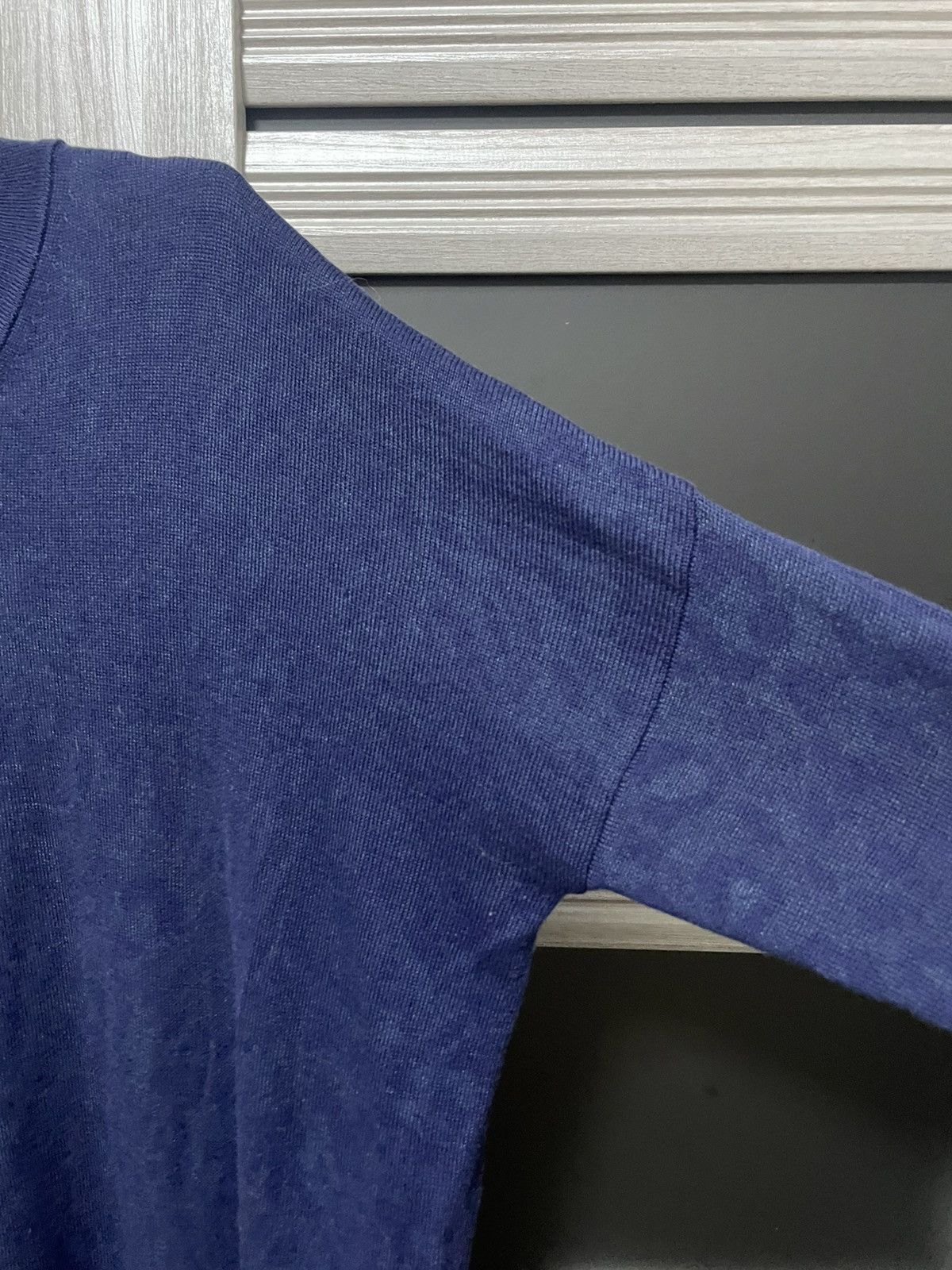 Versace × Versace Jeans Couture Versace Jeans Leopard Jacquard Longline Sweater Blue Tunic Size S / US 4 / IT 40 - 3 Thumbnail