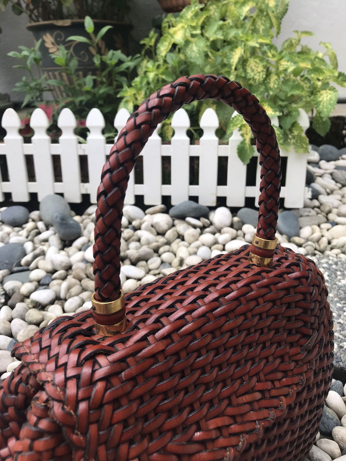 Genuine Leather × Handmade × Japanese Brand CUSTOM UNBRANDED HANDMADE BASKET WOVEN LEATHER STYLE HANDBAG Size ONE SIZE - 7 Thumbnail
