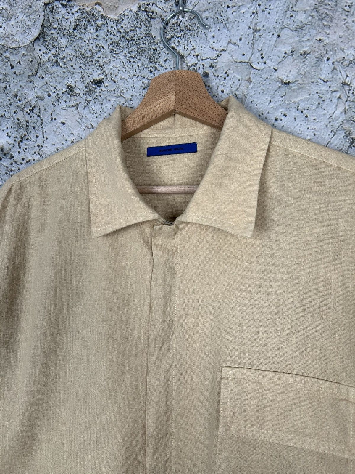Other Vintage Linen Overshirt Zip Light Jacket Streetwear Size US L / EU 52-54 / 3 - 3 Thumbnail