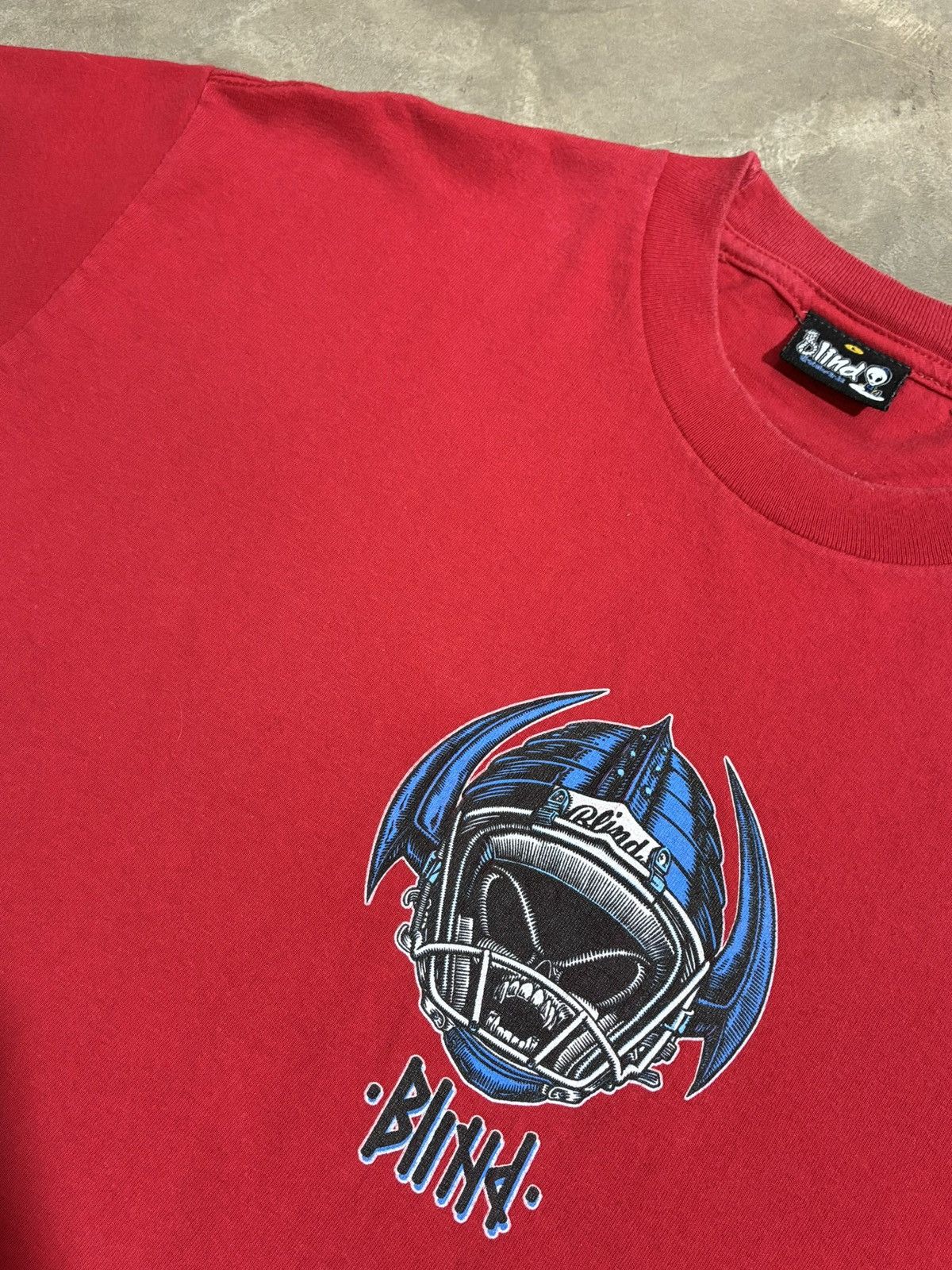 Blind Skateboards Vintage Blind Rudy Johnson Red Skate T Shirt L Made in USA Size US L / EU 52-54 / 3 - 10 Thumbnail