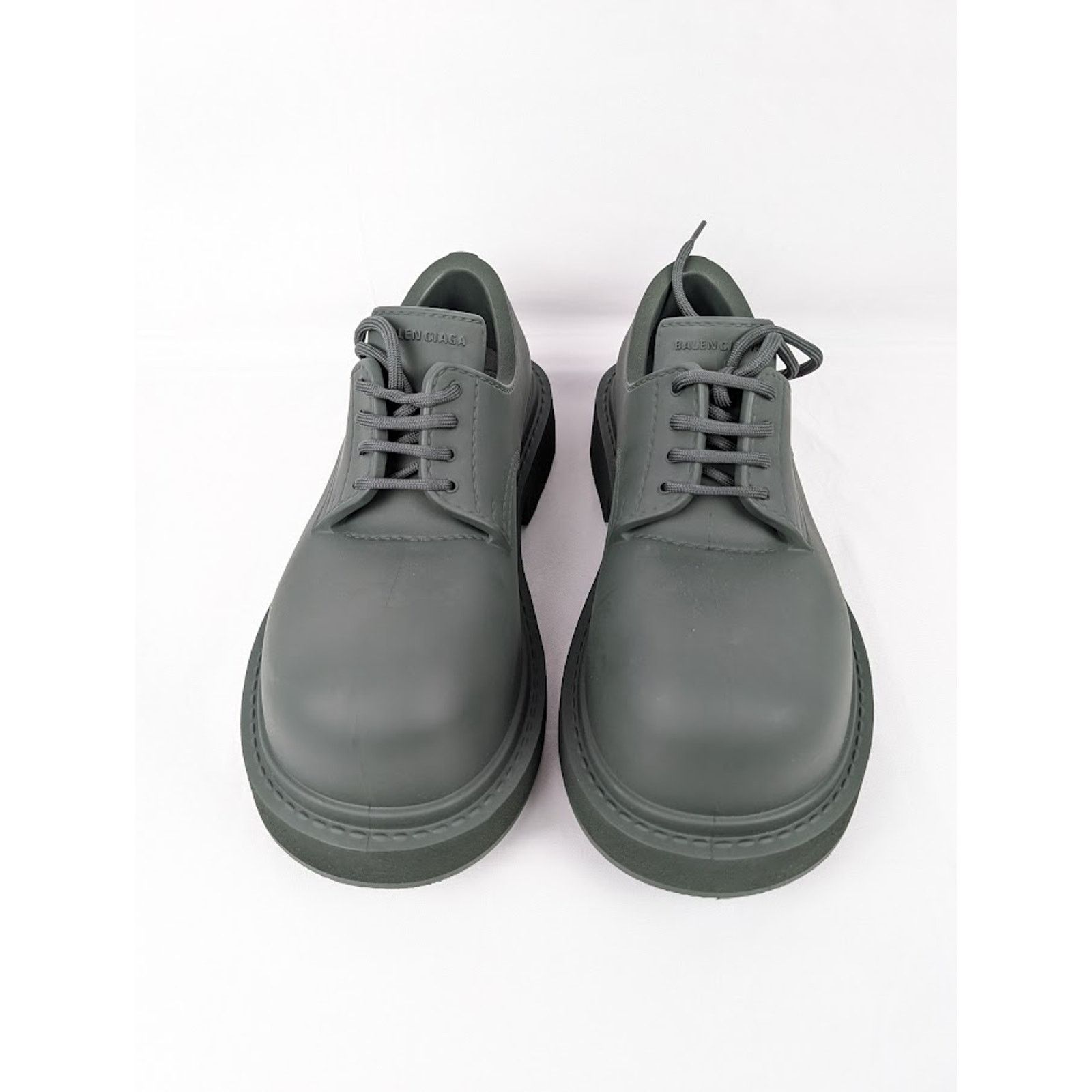 Balenciaga o1rshd1 Full Eva Steroid Derby in Dark Khaki Size US 10 / EU 43 - 10 Thumbnail