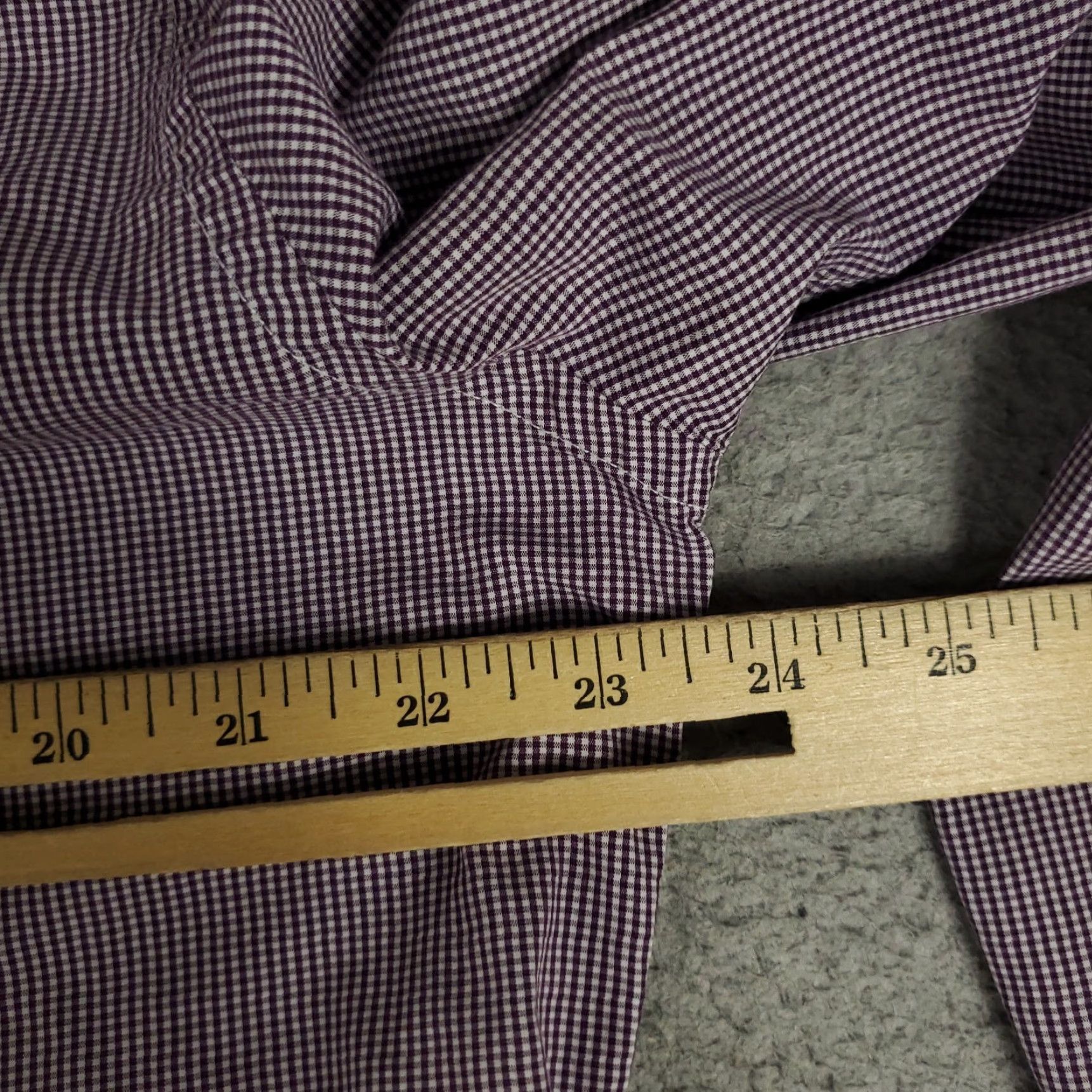UNTUCKit UNTUCKit Shirt Mens XL Purple Check Button Up Long Sleeve Size US XL / EU 56 / 4 - 5 Thumbnail