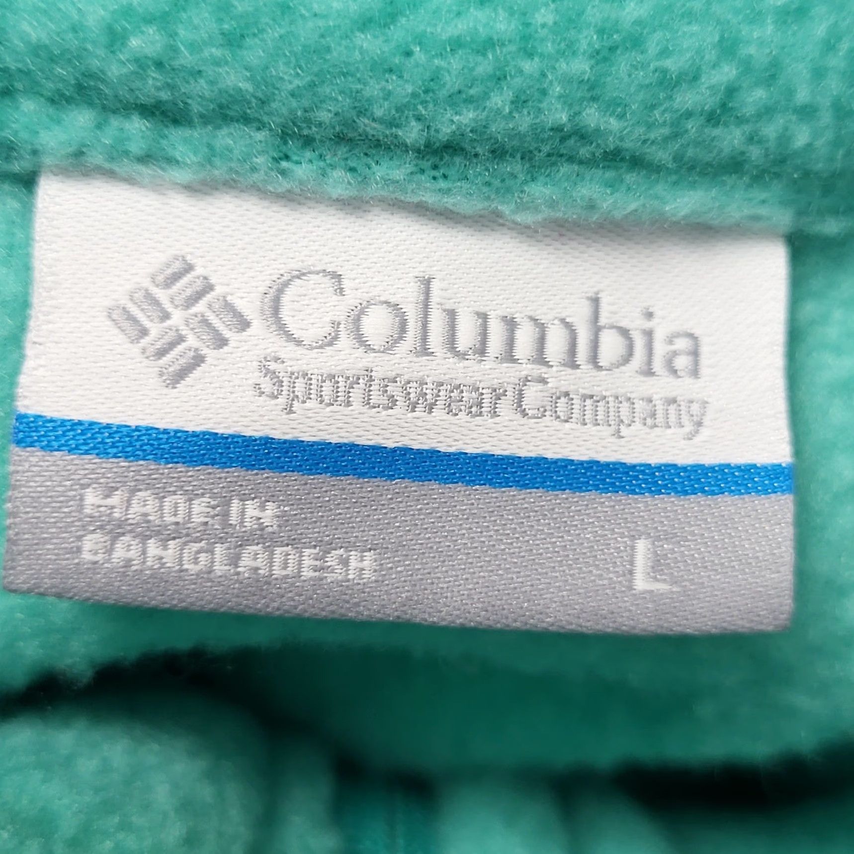 Vintage Columbia Fleece Vest Womens Large Full Zip Sleeveless Turquoise Blue Vest Size L / US 10 / IT 46 - 5 Thumbnail