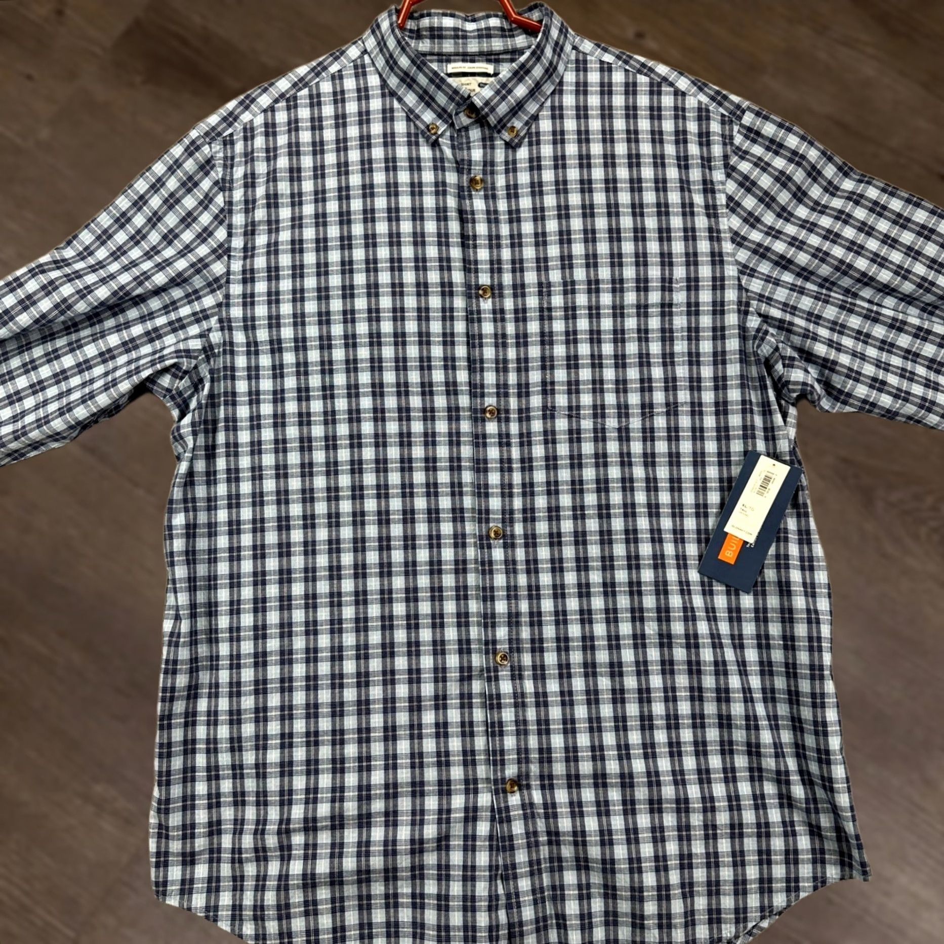 Old Navy Old Navy Men The Classic Shirt XL Tall Blue Plaid Button Down Pocket Stretch NEW Size US XL / EU 56 / 4 - 1 Thumbnail