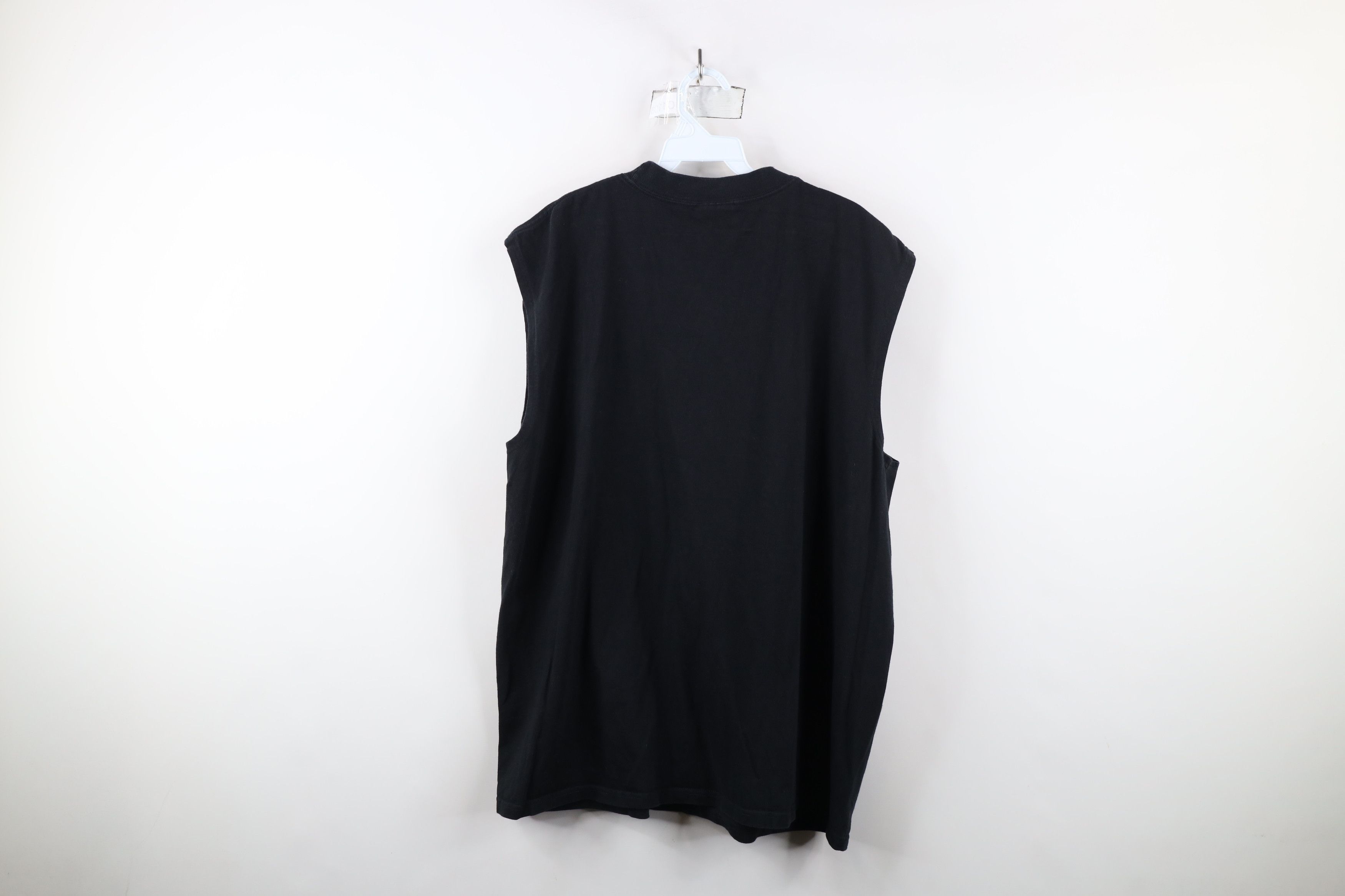 Vintage Vintage 90s Streetwear Sleeveless Muscle T-Shirt Black Size US XL / EU 56 / 4 - 11 Thumbnail