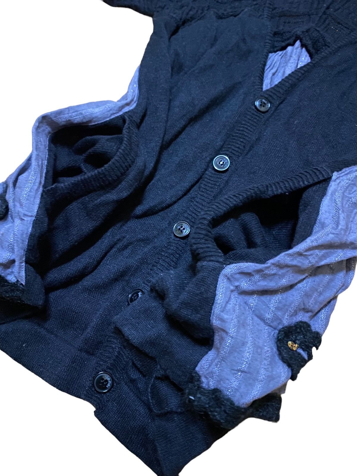 Issey Miyake 💥Issey Miyake Ne Net Knit Button Shirt Size S / US 4 / IT 40 - 2 Thumbnail