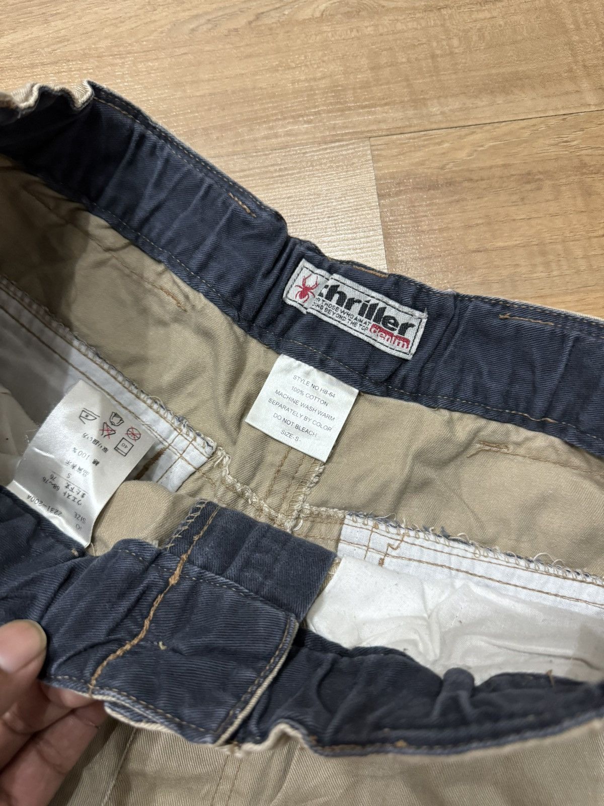 Other Vintage Thriller Denim Skaters Cargo Pants Size US 34 / EU 50 - 4 Thumbnail