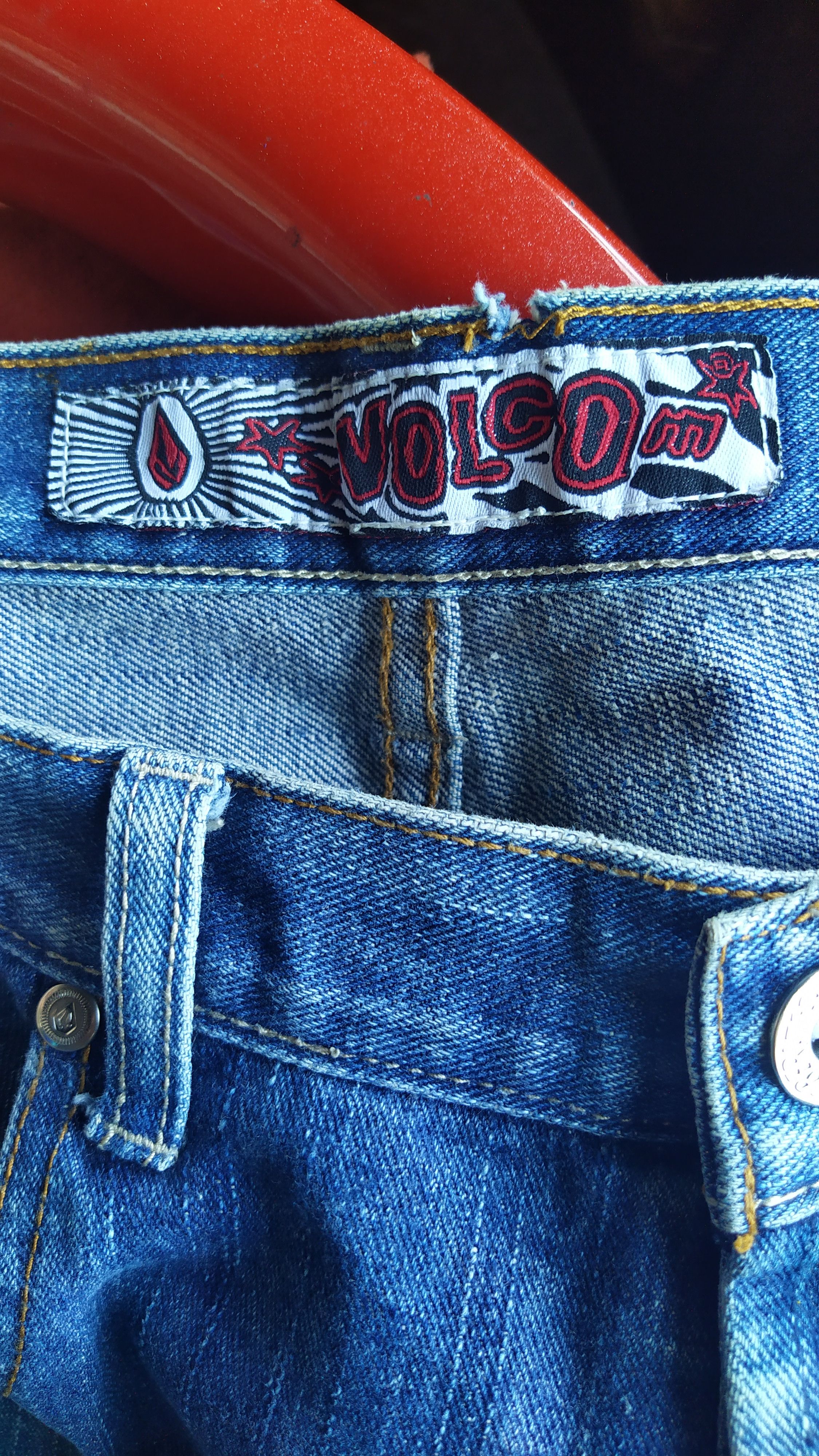 Jean Shop Volcom Baggy Cut Denim Vintage Size US 35 - 7 Thumbnail