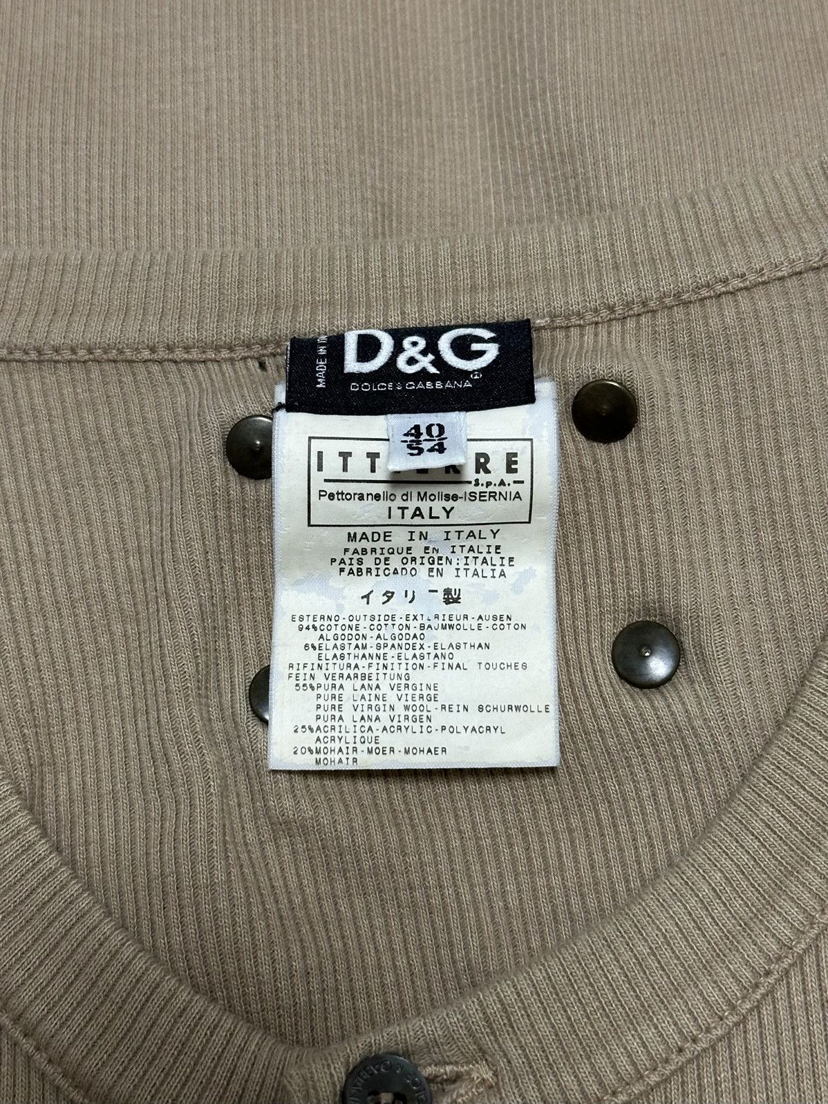 Dolce & Gabbana D&G Fall Winter 2002 Floral Embroidered Long Sleeve Top Size M / US 6-8 / IT 42-44 - 5 Thumbnail