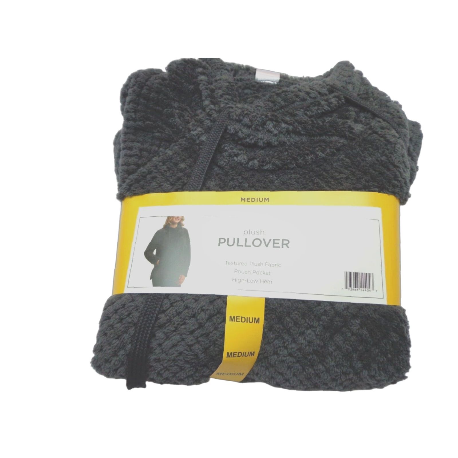 Vintage Member's Mark Women's MEDIUM Textured Plush Pullover SOFT NEW Charcoal Gray Sweater Pullover M Womens Gray 90s? Size M / US 6-8 / IT 42-44 - 1 Thumbnail