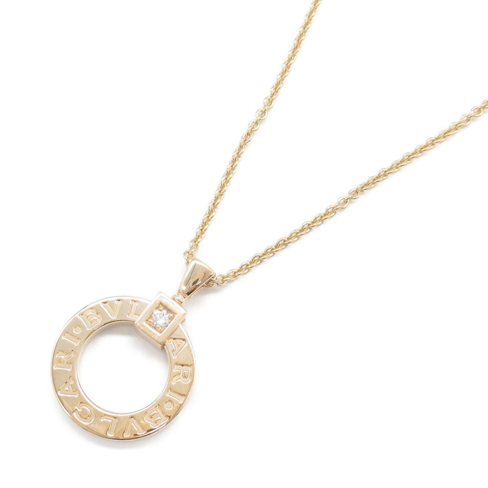 Bvlgari Bulgari Necklace K18Pg (Pink Gold) Diamond Clear