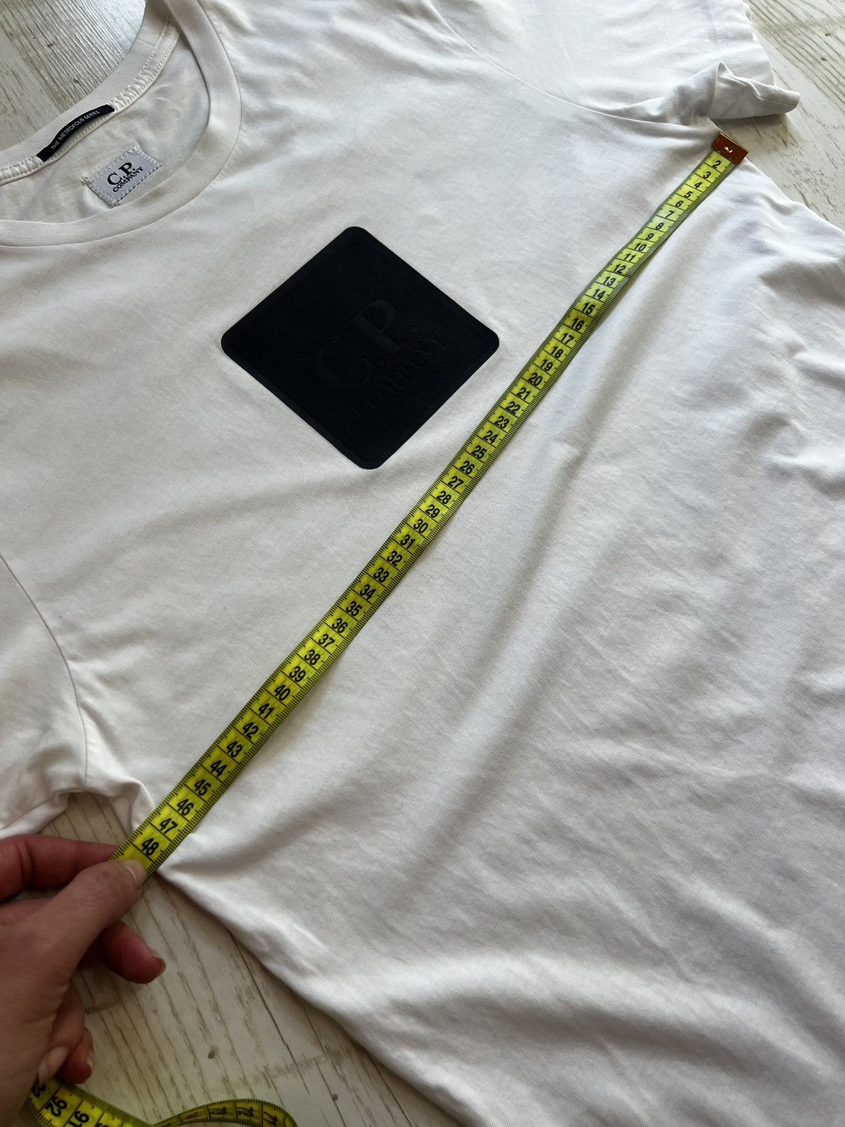 C.P. Company C.P. Company White Lightweight T-Shirt S Rubber Logo Cotton Size US S / EU 44-46 / 1 - 13 Thumbnail