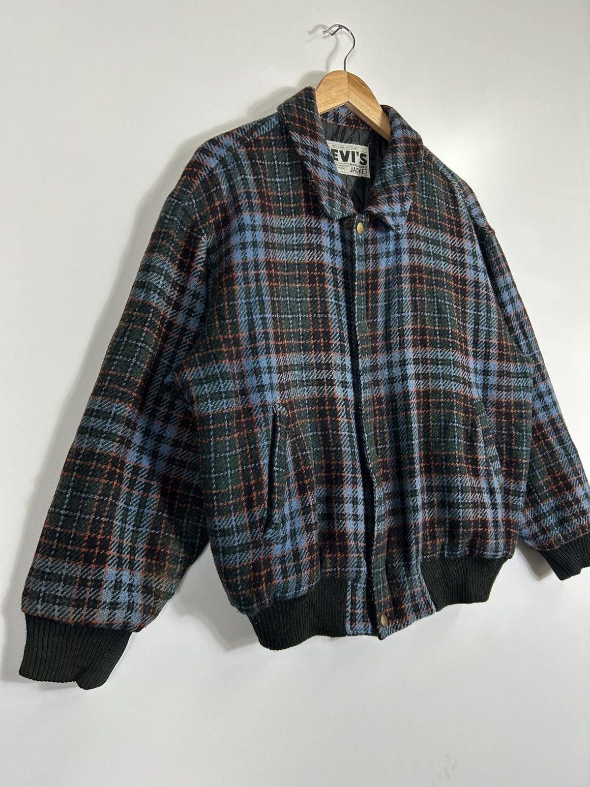 Levi's Vintage Clothing ⚡️Vintage Levi’s Tweed Zipper Bomber Jacket Size US M / EU 48-50 / 2 - 2 Thumbnail