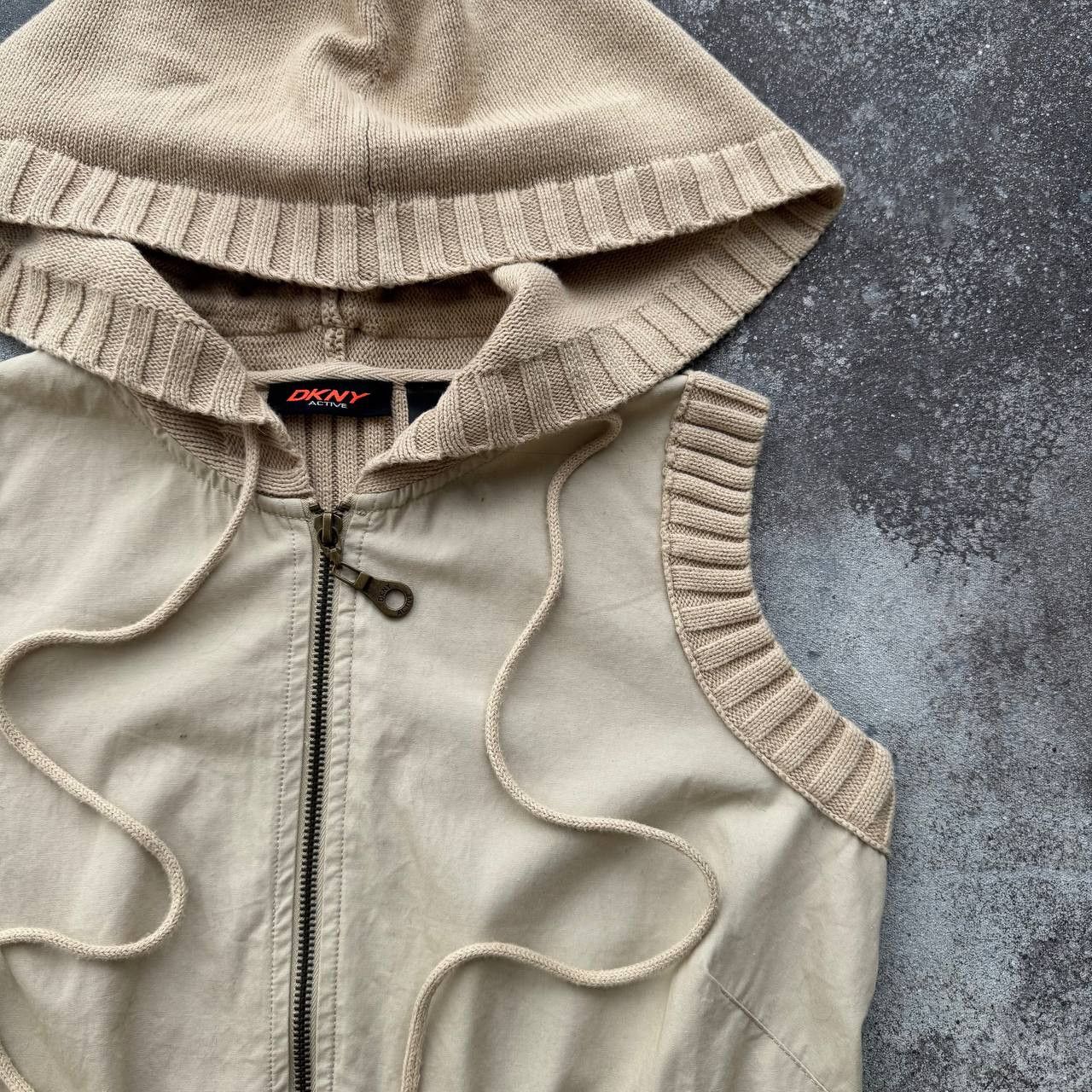 DKNY DKNY Vintage Avant Garde Hooded Vest Jacket Size S / US 4 / IT 40 - 5 Thumbnail