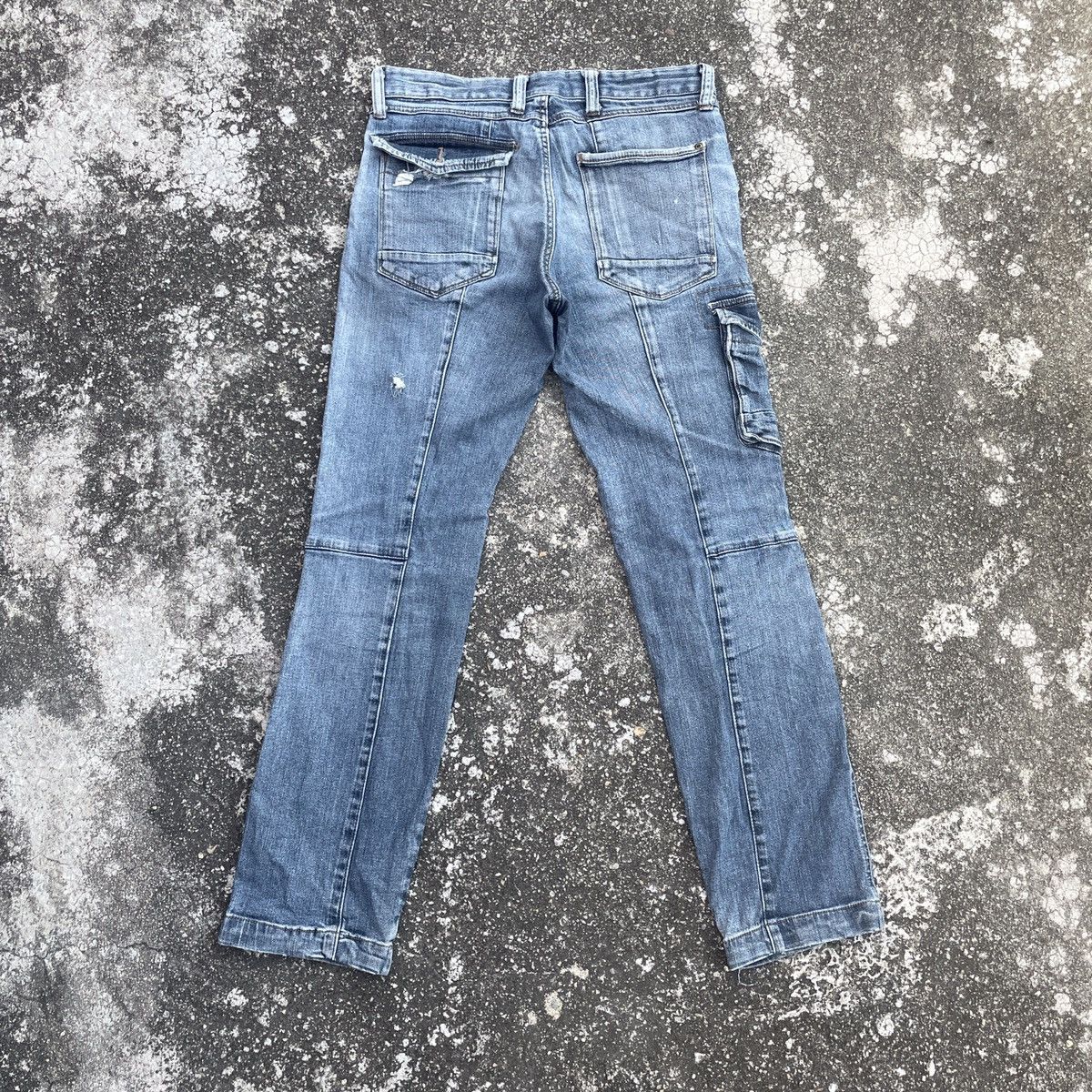 Japanese Brand Vintage Unbranded Tactical Mulitpocket Distressed Denim Size US 32 / EU 48 - 6 Thumbnail