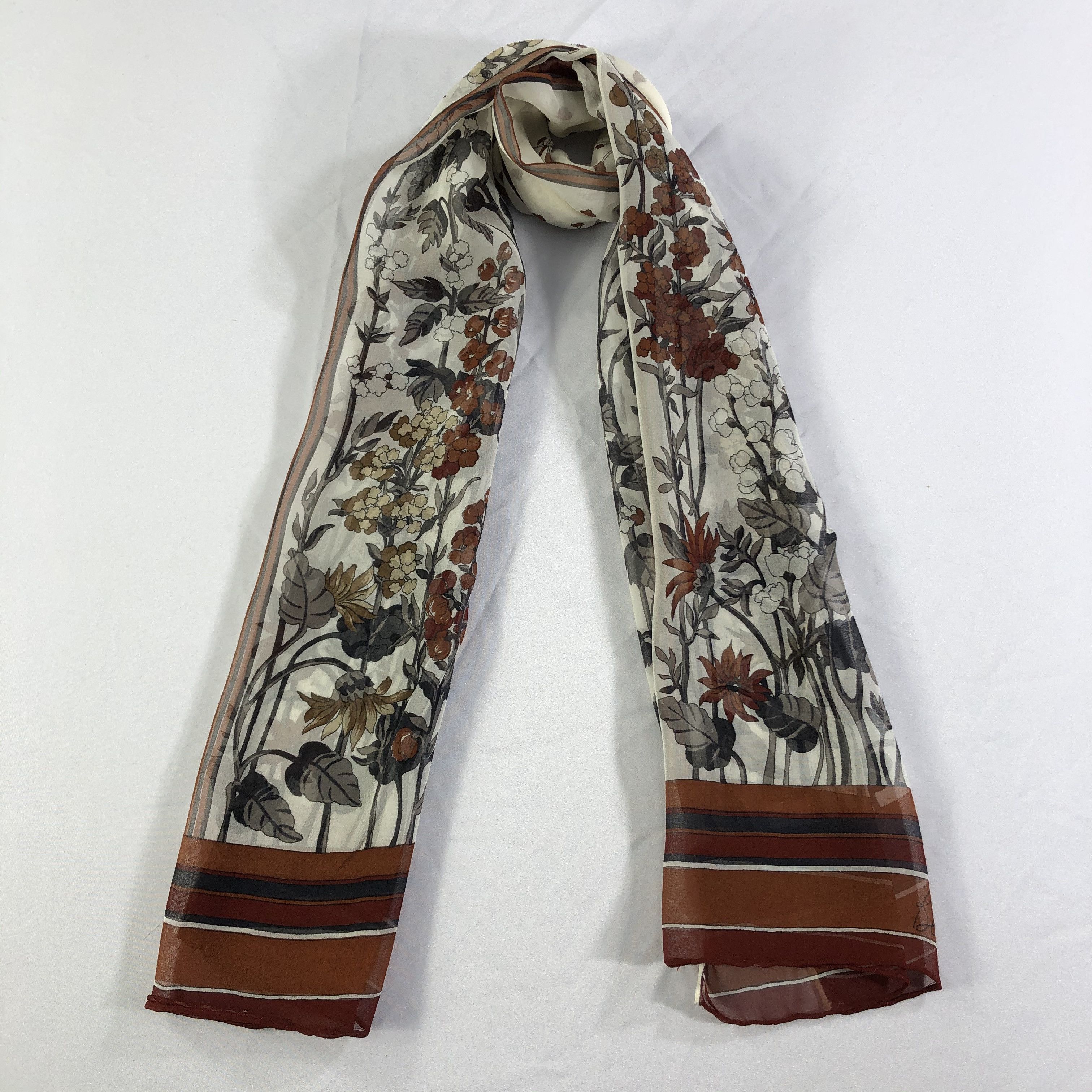 Vintage Vintage Silk Scarf Size ONE SIZE - 2 Thumbnail