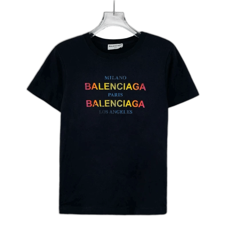 Balenciaga Balenciaga Black Logo Cotton TShirt Size S-2506 Size S / US 4 / IT 40 - 1 Thumbnail