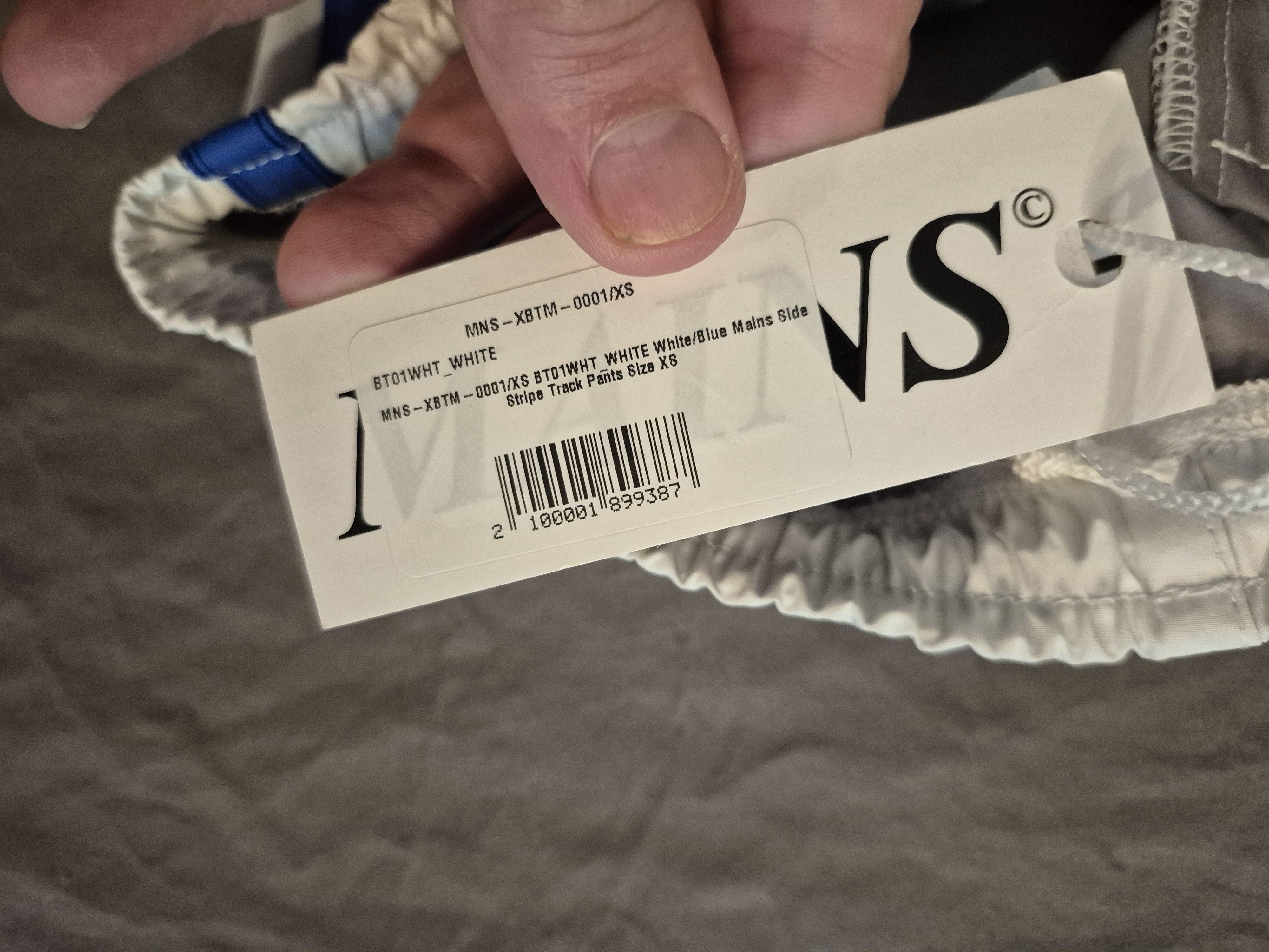 MAINS Mains White Striped Track Pants Size XS BNWT Size US 28 / EU 44 - 5 Thumbnail
