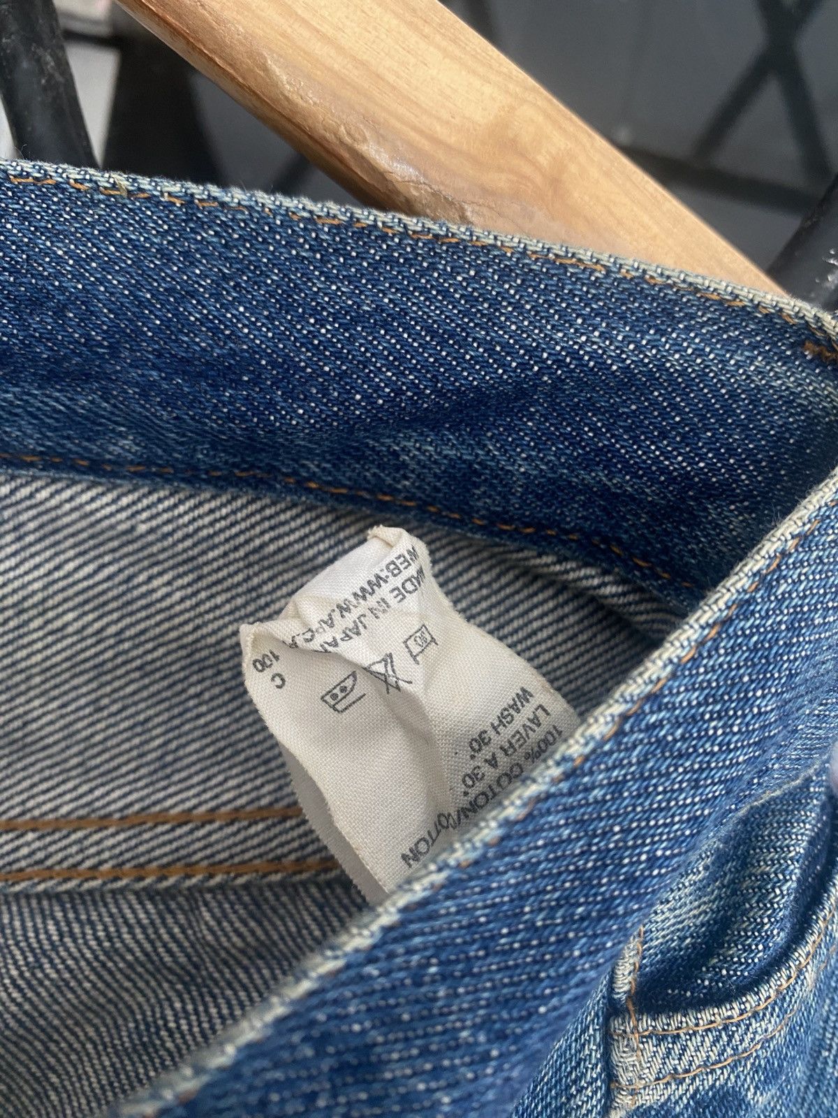 A.P.C. A.P.C Distressed Muddy Selvedge Denim Size US 31 - 10 Thumbnail