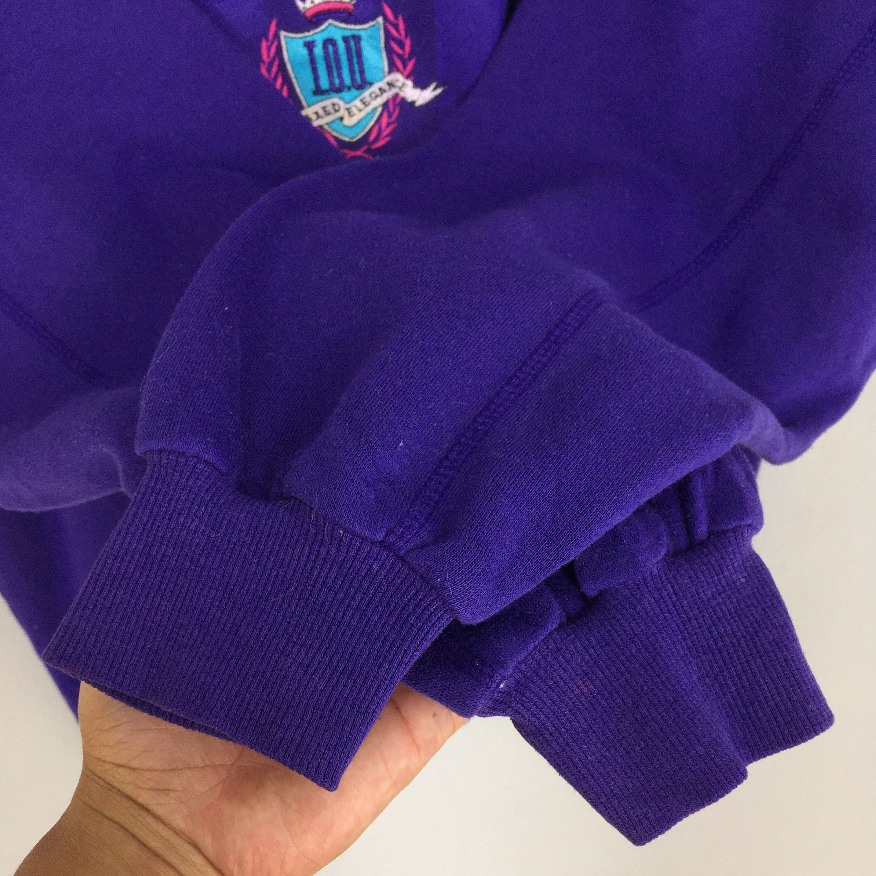 Vintage Vintage Fashion Network Streetwear Puprle Sweatshirt Medium Size US M / EU 48-50 / 2 - 5 Thumbnail