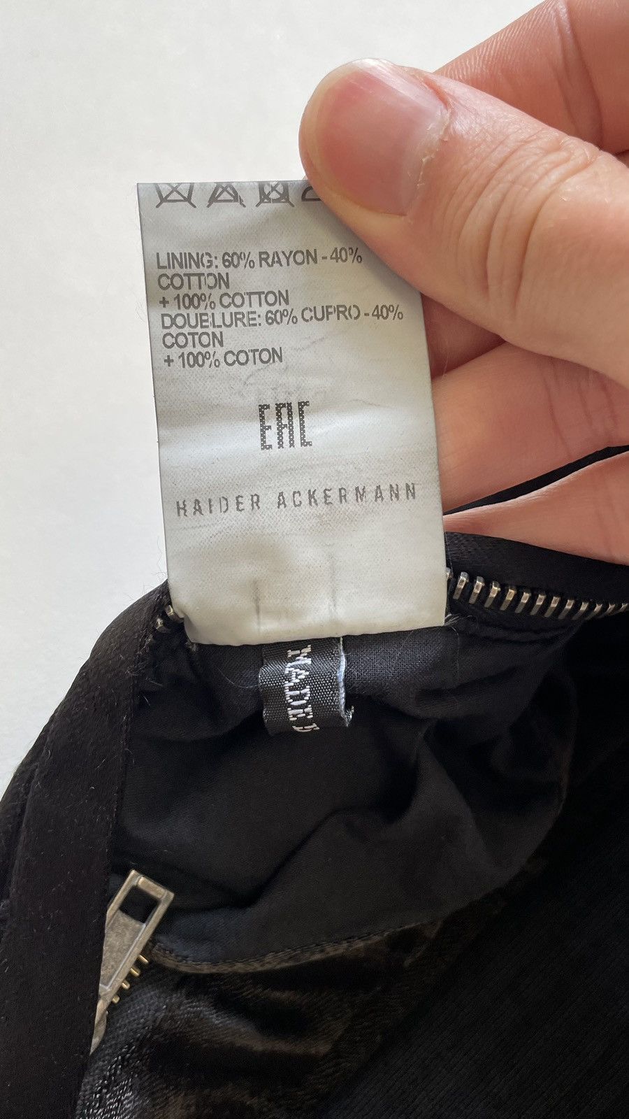 Haider Ackermann A/W 14 Perth Black Cotton Bomber Jacket Size US M / EU 48-50 / 2 - 15 Thumbnail