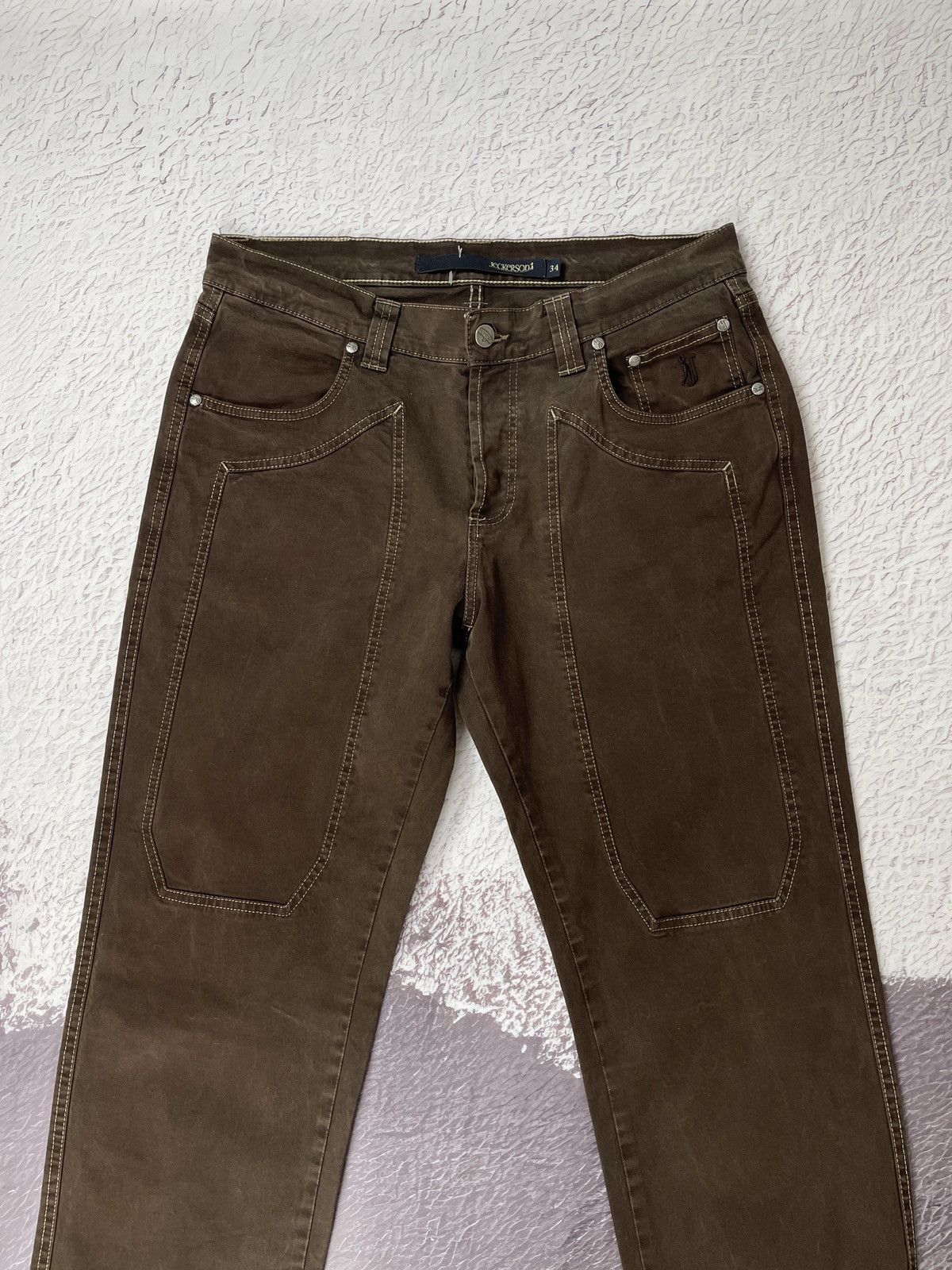 Jeckerson Jeckerson vintage brown smart casual denim pants Size US 34 / EU 50 - 7 Thumbnail