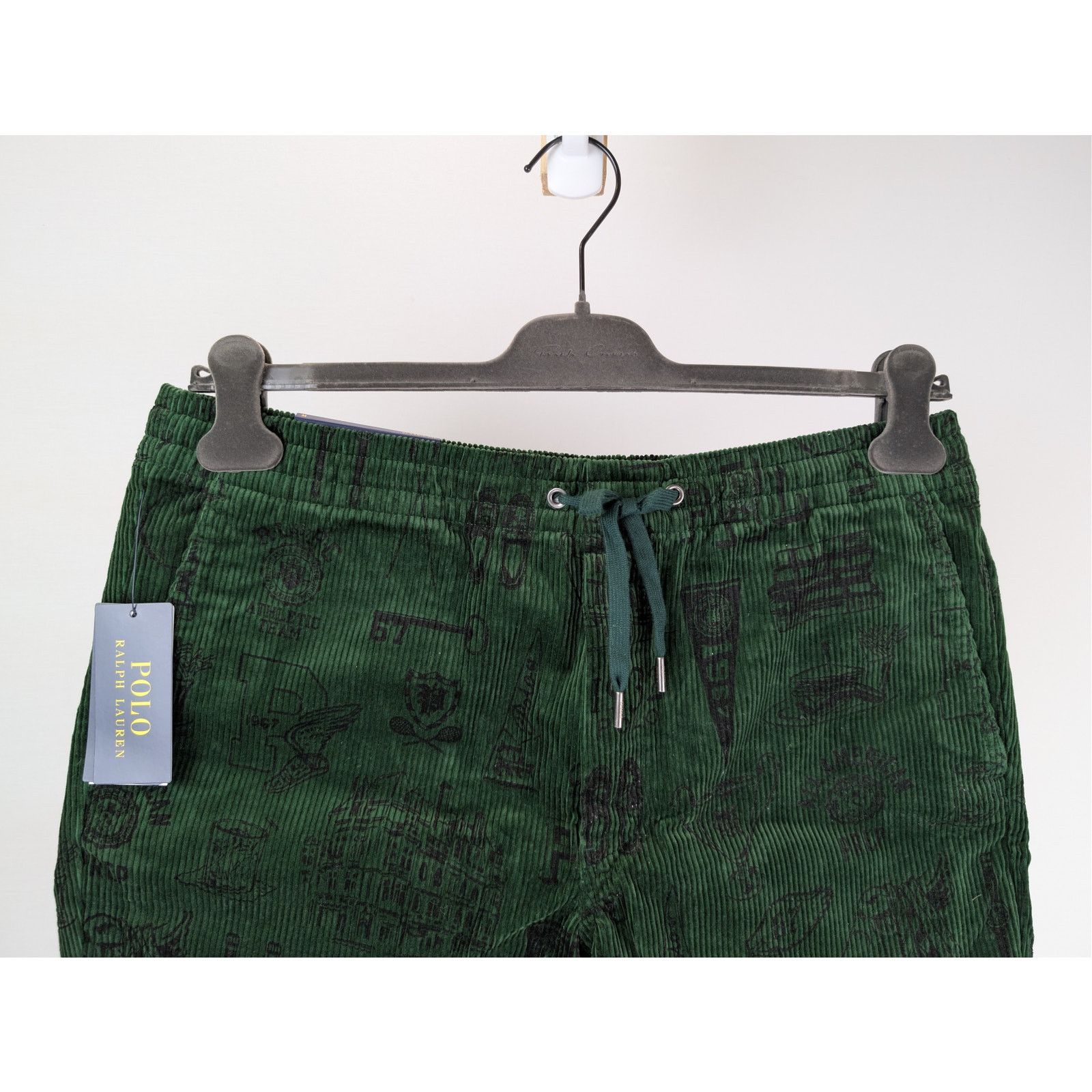 Polo Ralph Lauren o1rshd1 CC20 Velvet Shorts in Green Size US 32 / EU 48 - 3 Thumbnail