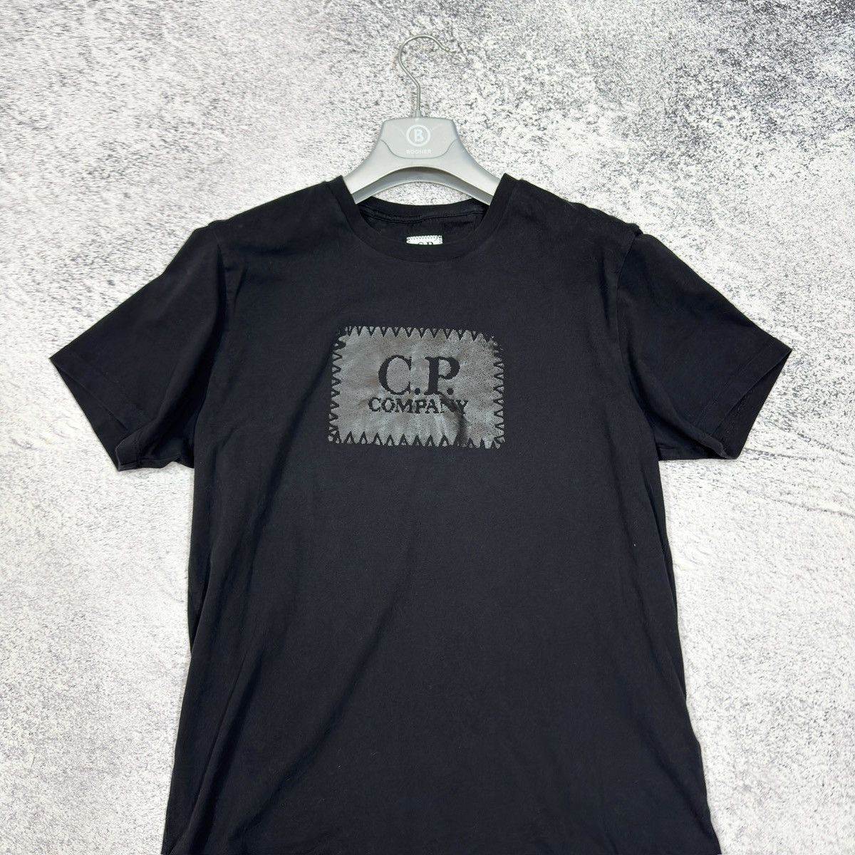 C.P. Company × Designer C.P. Company Label Logo Black T-Shirt M size Size US M / EU 48-50 / 2 - 3 Thumbnail