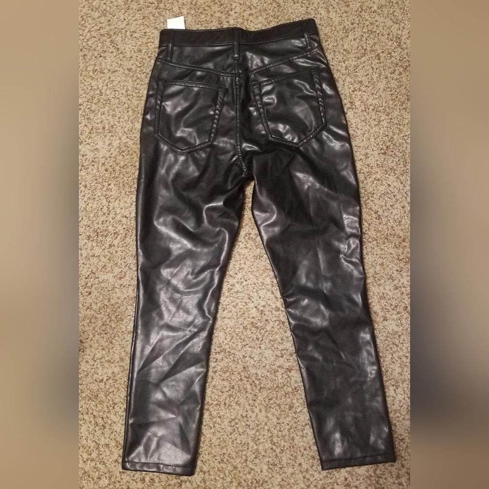 Abercrombie & Fitch NWT Abercrombie & Fitch Vegan Leather Skinny High Rise 0 Size 25" / US 0 / IT 36 - 3 Thumbnail