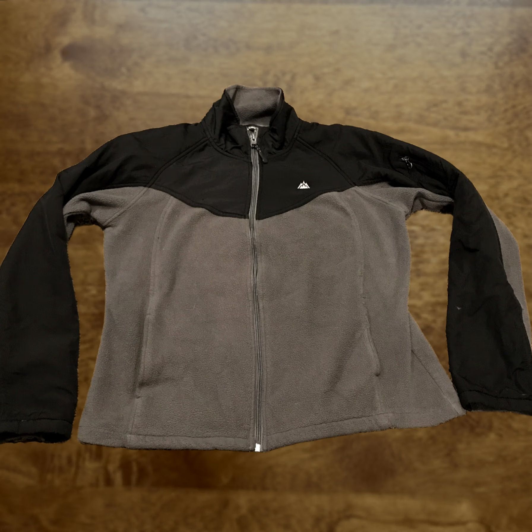 Vintage Snozu Womens L Gray Black Full Zip Fleece Jacket A46 Size L / US 10 / IT 46 - 1 Thumbnail