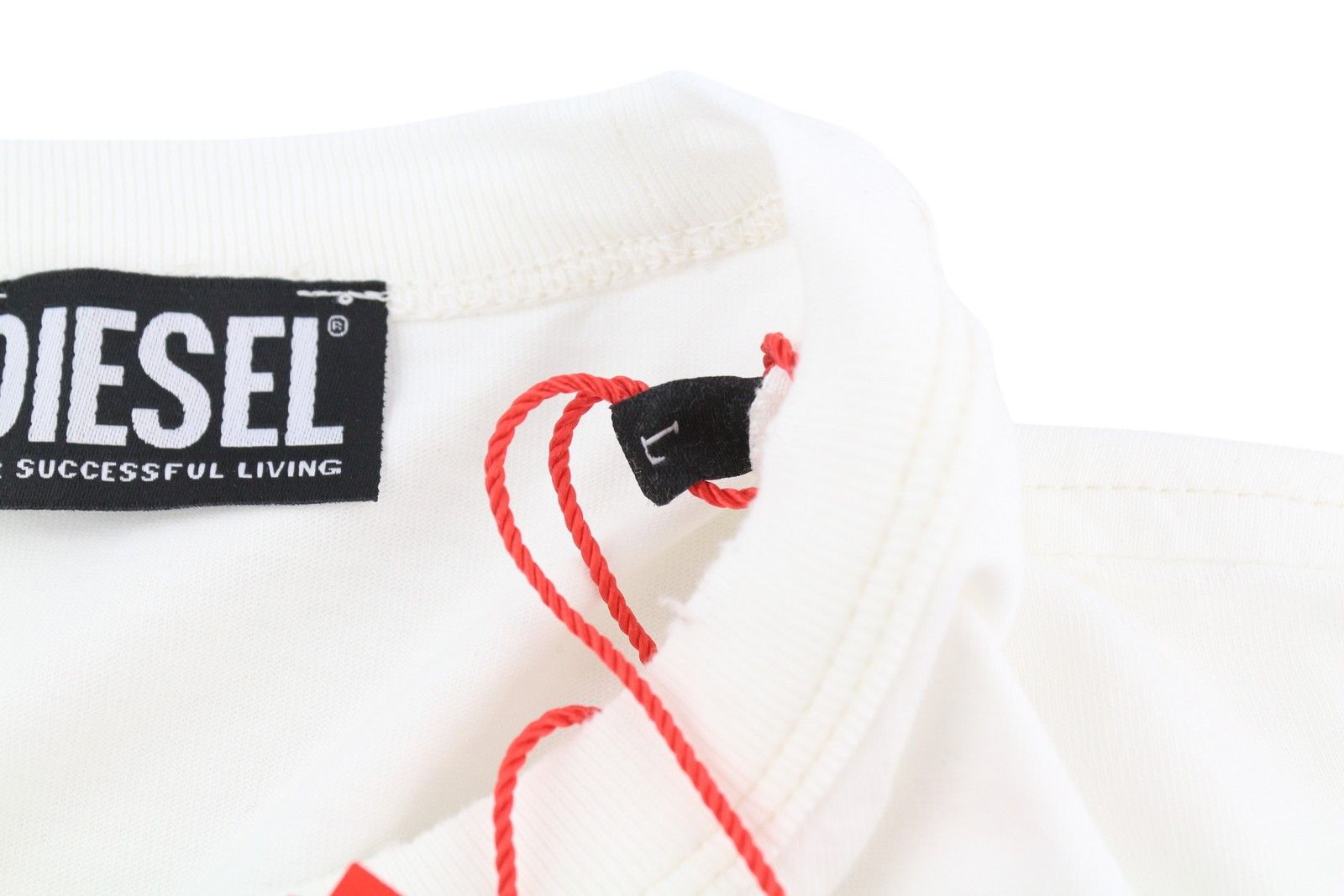 Diesel T-DIEGOR-E2 L White Crew Logo T-Shirt 41192 Size US L / EU 52-54 / 3 - 6 Thumbnail