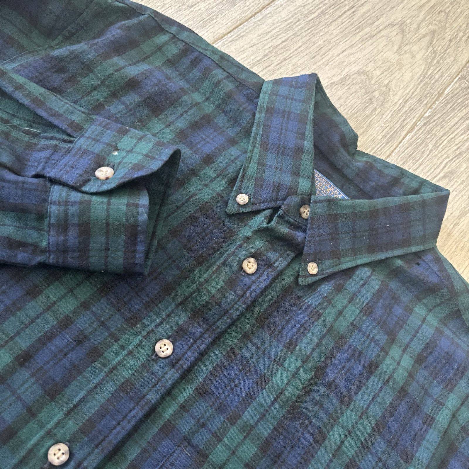 Pendleton Vintage 70’s Sir Pendleton Wool Shirt Tartan Green Men’s XL Size US XL / EU 56 / 4 - 1 Thumbnail