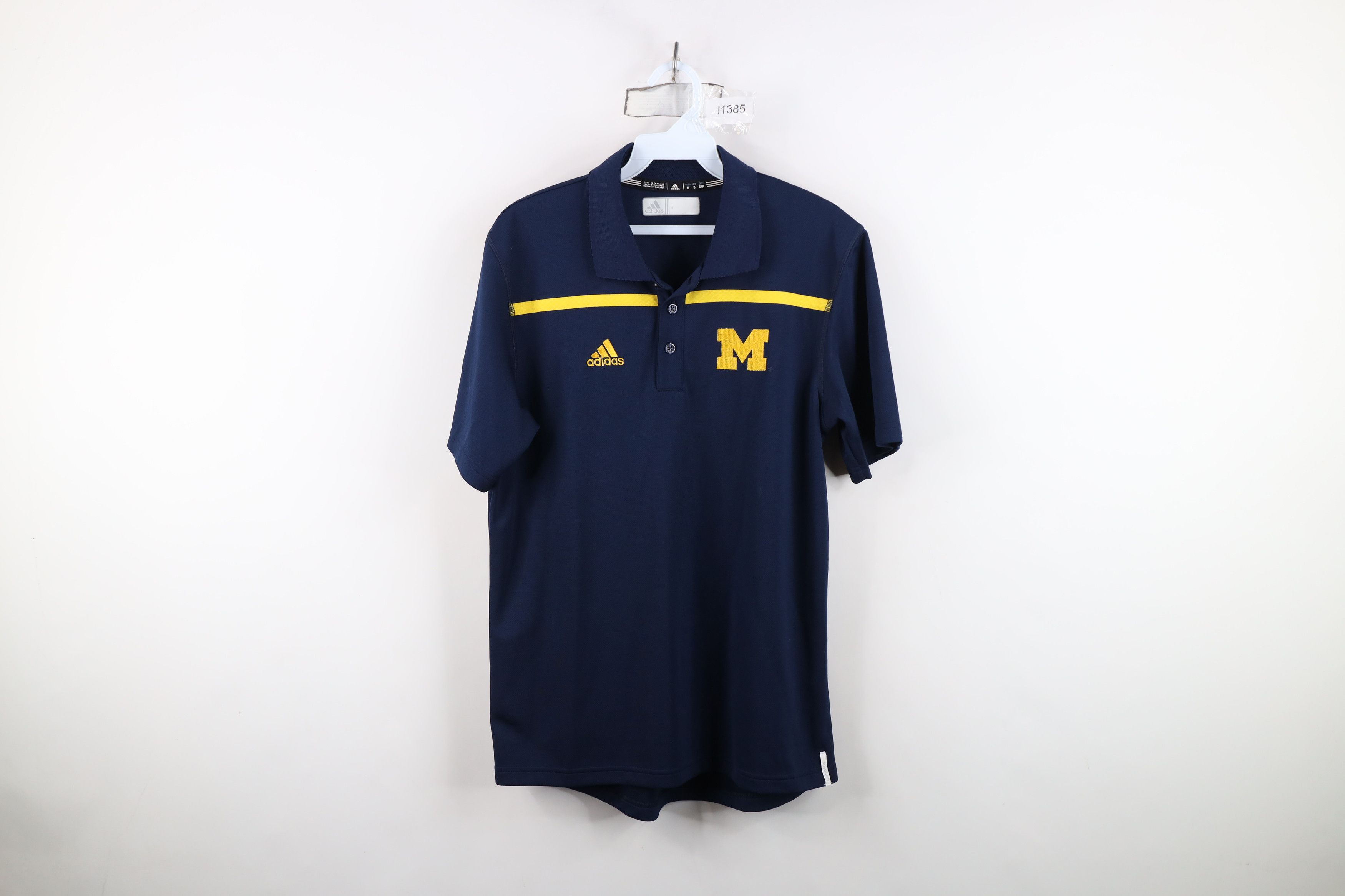 Adidas Adidas University of Michigan Football Golf Polo Shirt Size US S / EU 44-46 / 1 - 1 Thumbnail