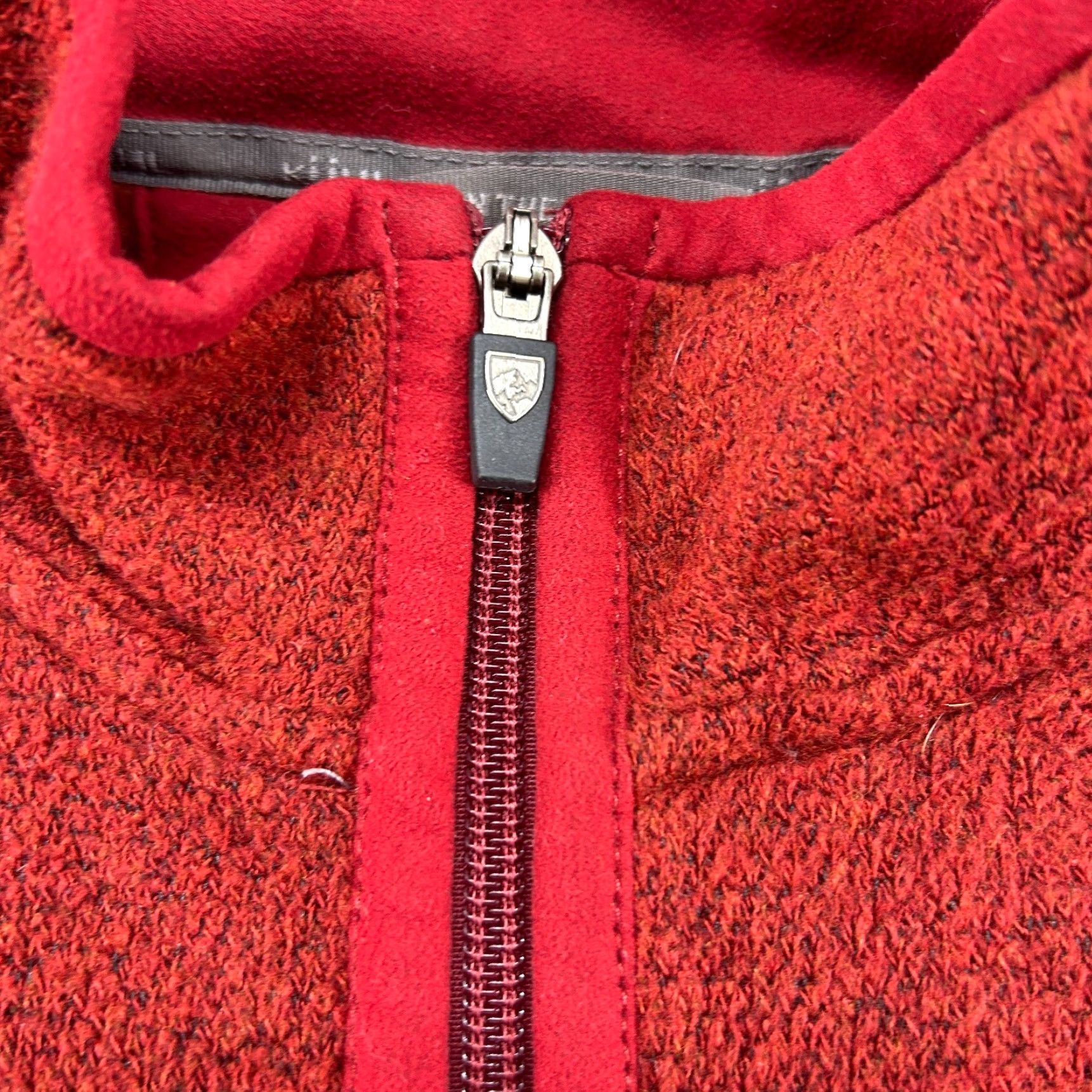 Vintage Kuhl Jacket Womens M Red Full Zip Fleece Solid Outdoor Casual Spring Winter Jacket Size M / US 6-8 / IT 42-44 - 5 Thumbnail