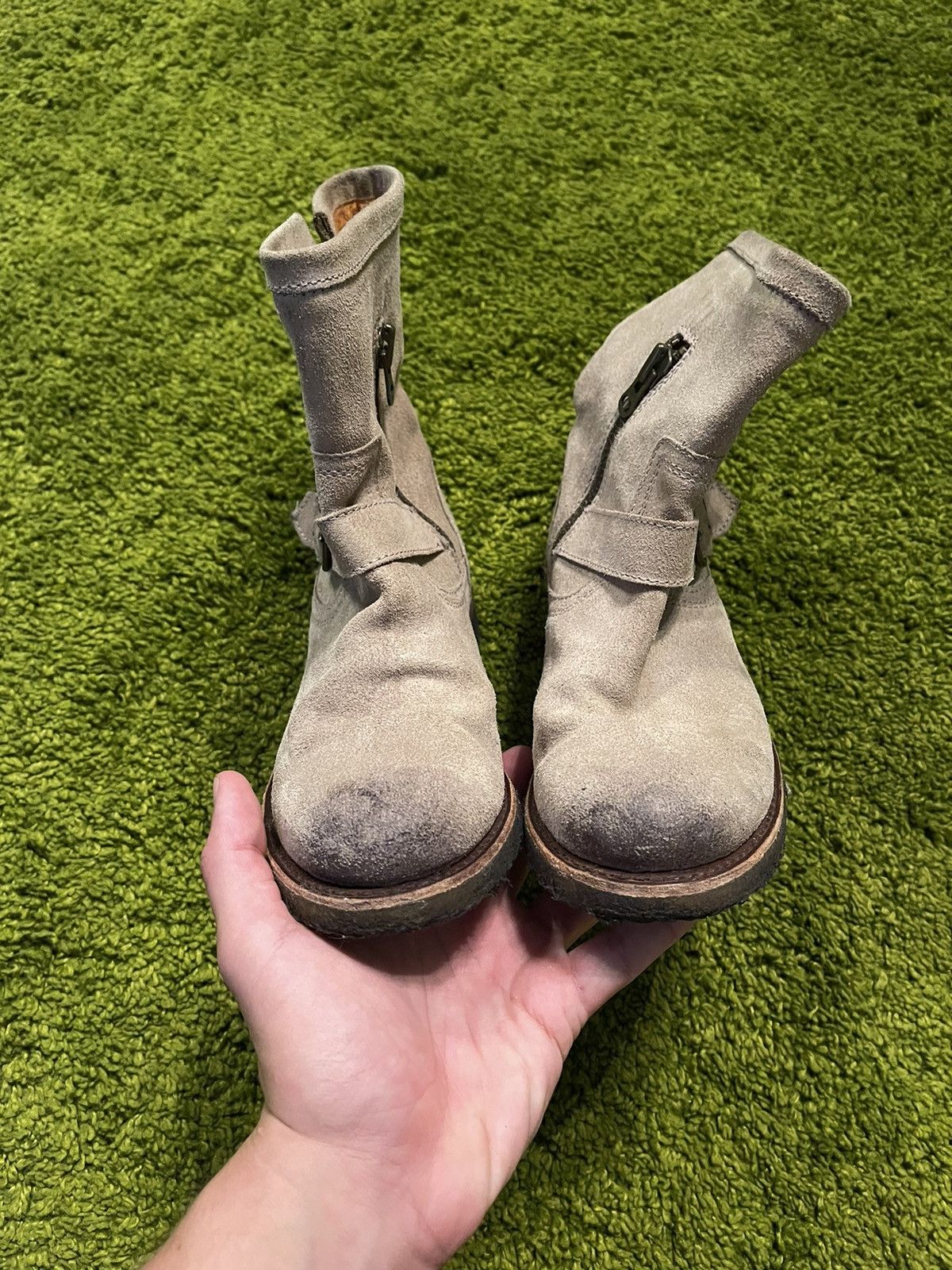 Cowboy Equipment × Sendra × Vintage Sendra western cowboy style real suede leather boots Size US 8 / IT 38 - 6 Thumbnail